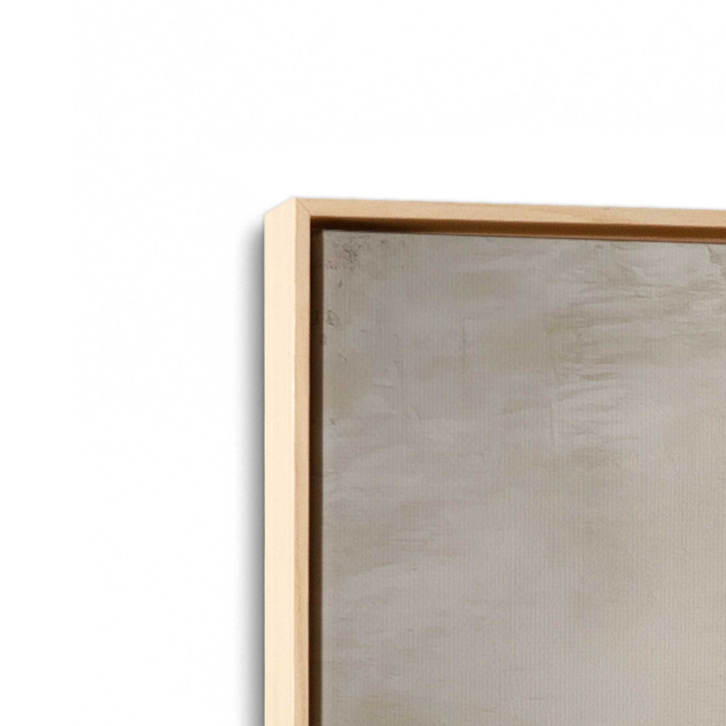 [Color:American Maple], Picture of art in a American Maple frame at an angle