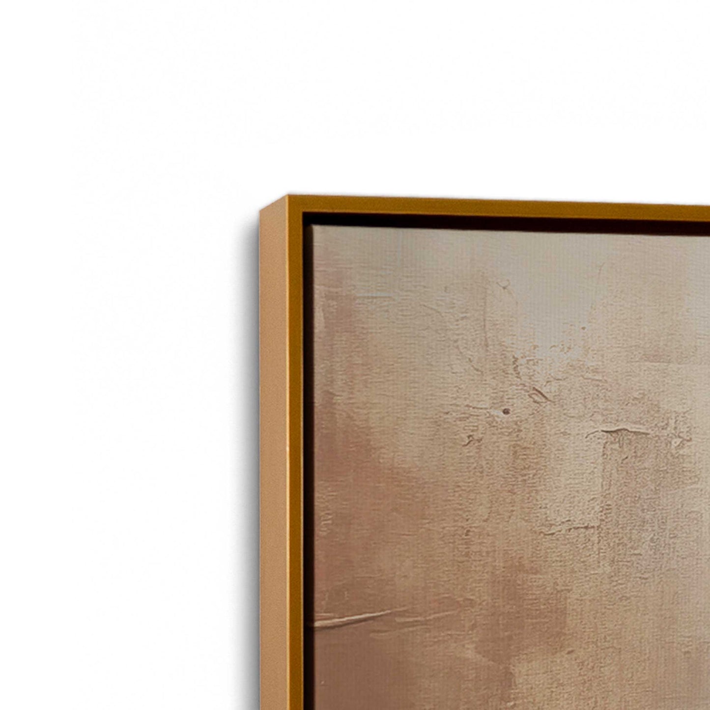 [Color:Polished Gold], Picture of art in a Polished Gold frame at an angle