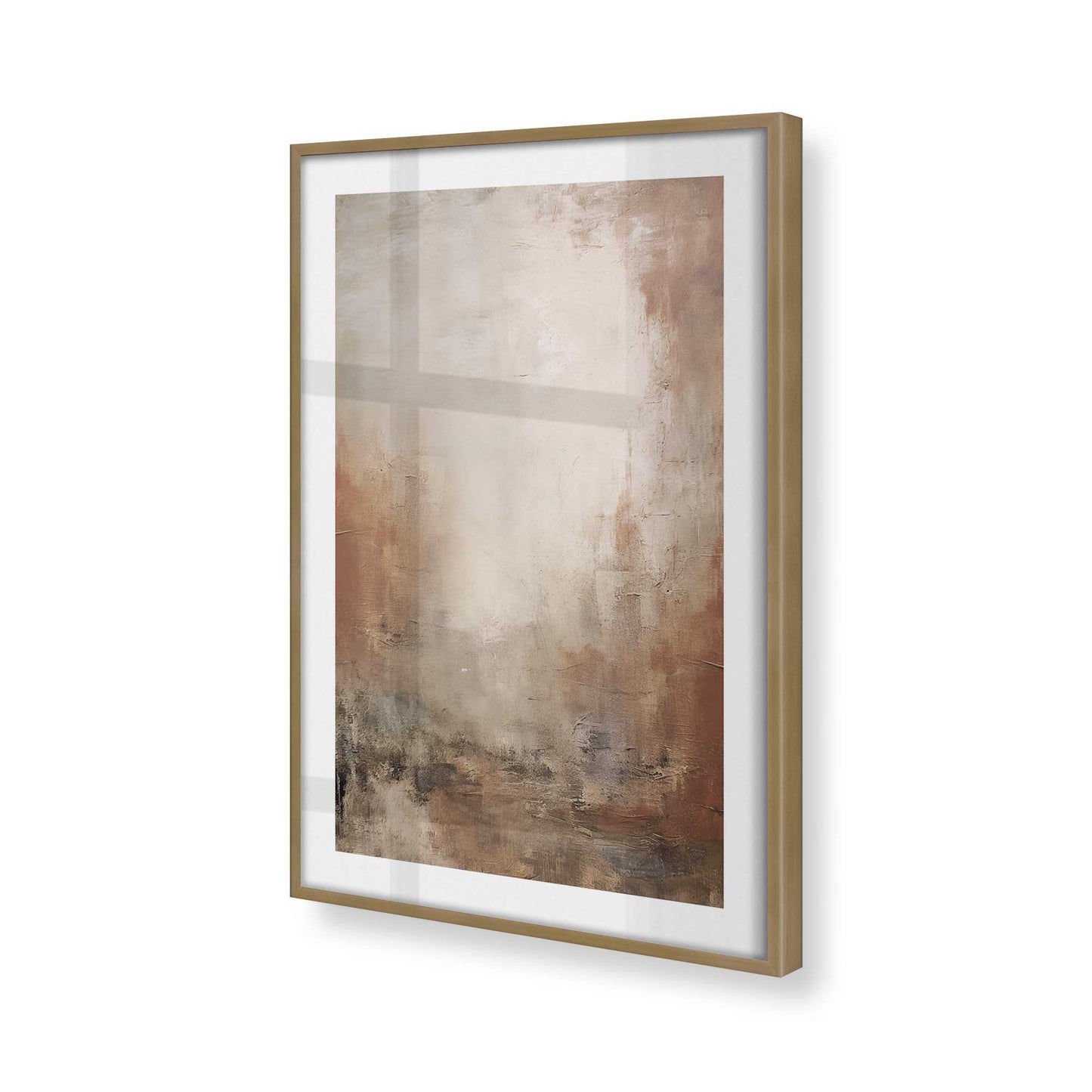 [Color:Brushed Gold], Picture of art in a Brushed Gold frame of the corner