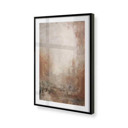 [Color:Satin Black], Picture of art in a Satin Black frame of the corner