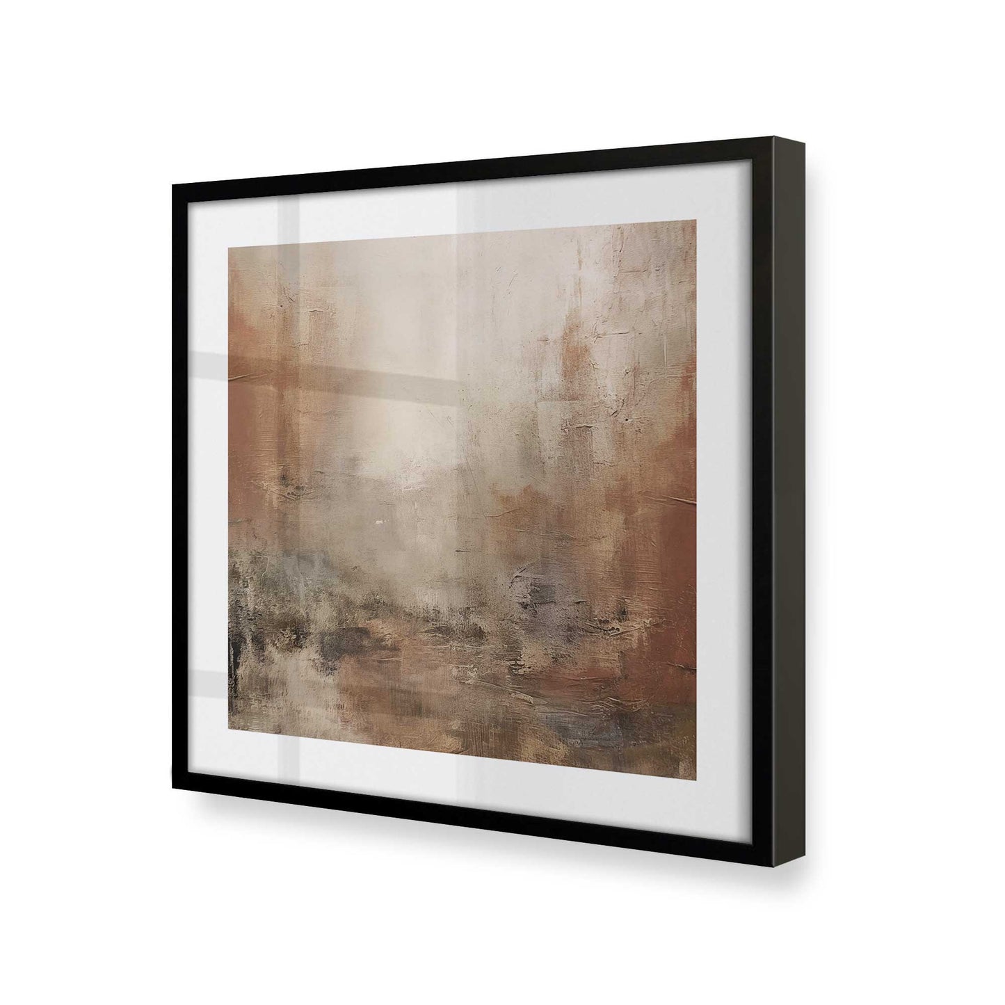 [Color:Satin Black], Picture of art in a Satin Black frame at an angle