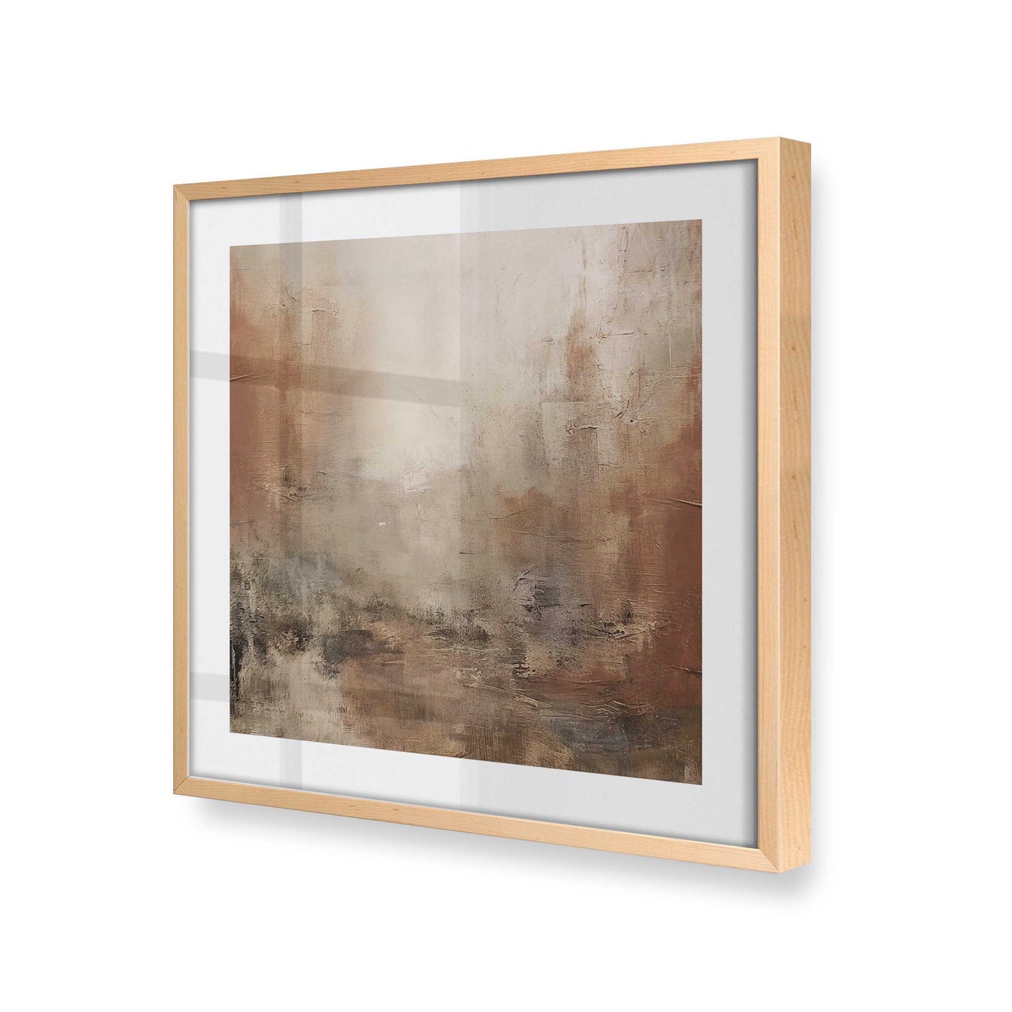 [Color:Raw Maple], Picture of art in a Raw Maple frame at an angle