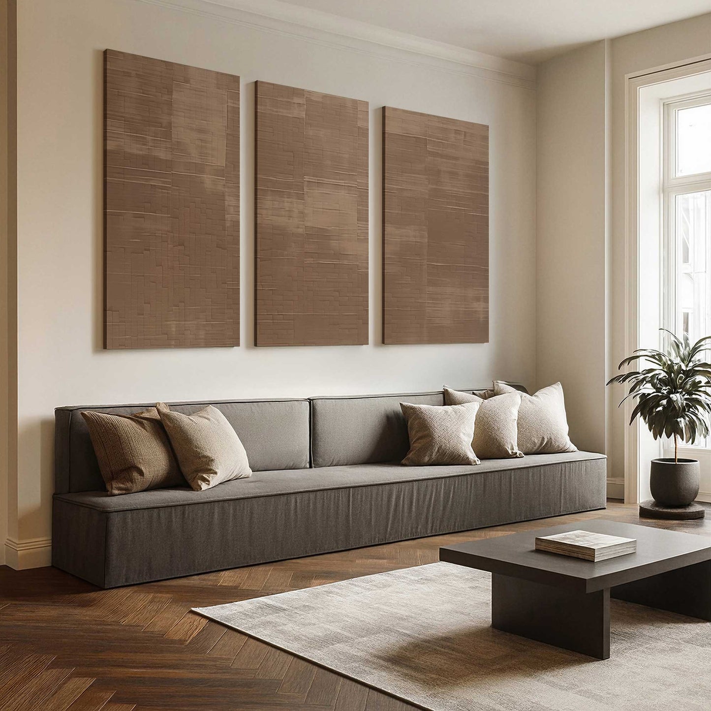 [Color:Stretched Canvas], Picture of art in a room