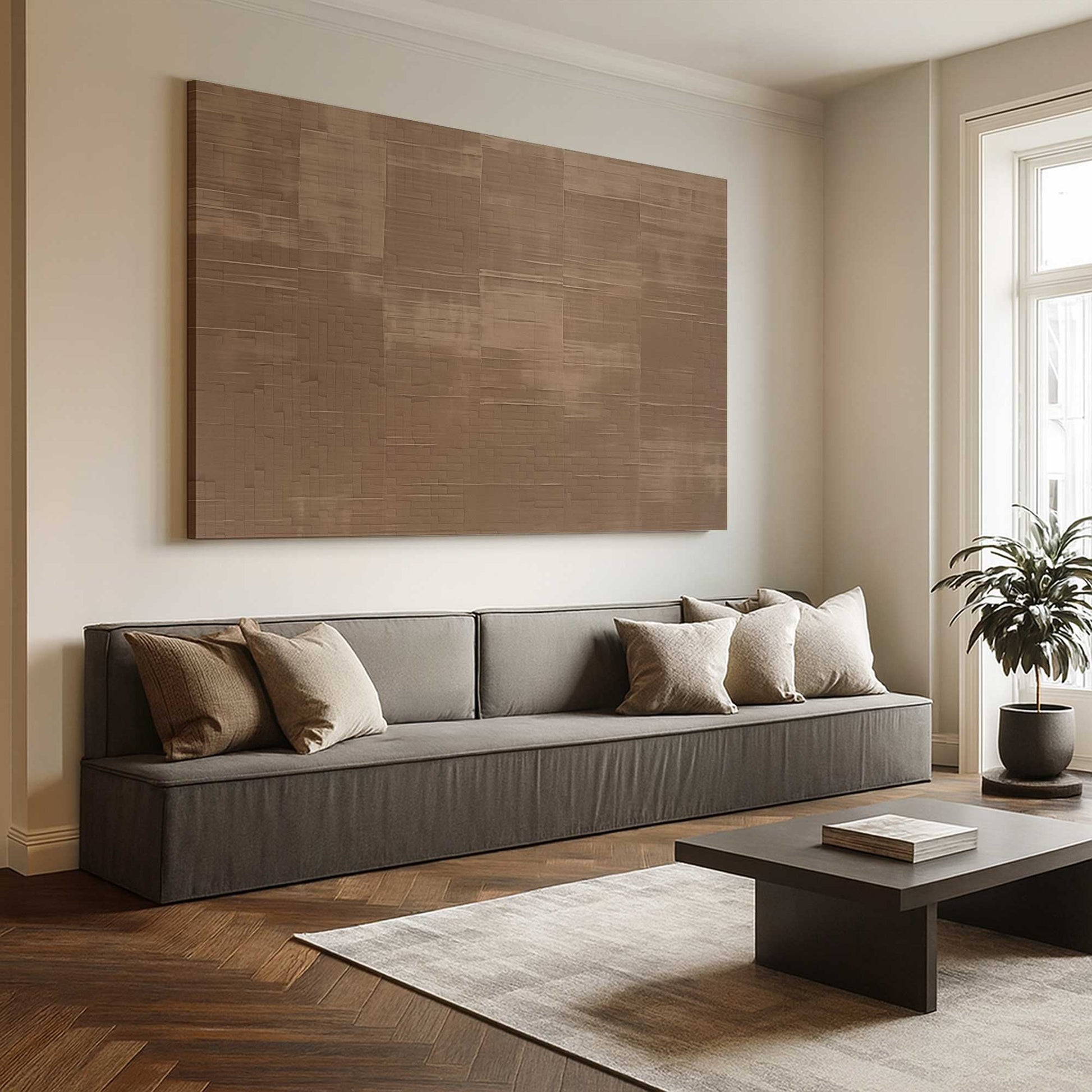 [Color:Stretched Canvas], Picture of art in a room