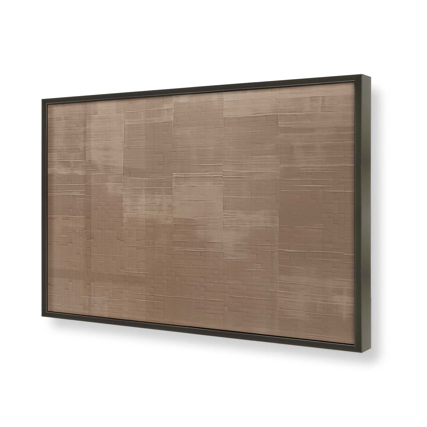 [Color:Satin Black], Picture of art in a Satin Black frame of the corner