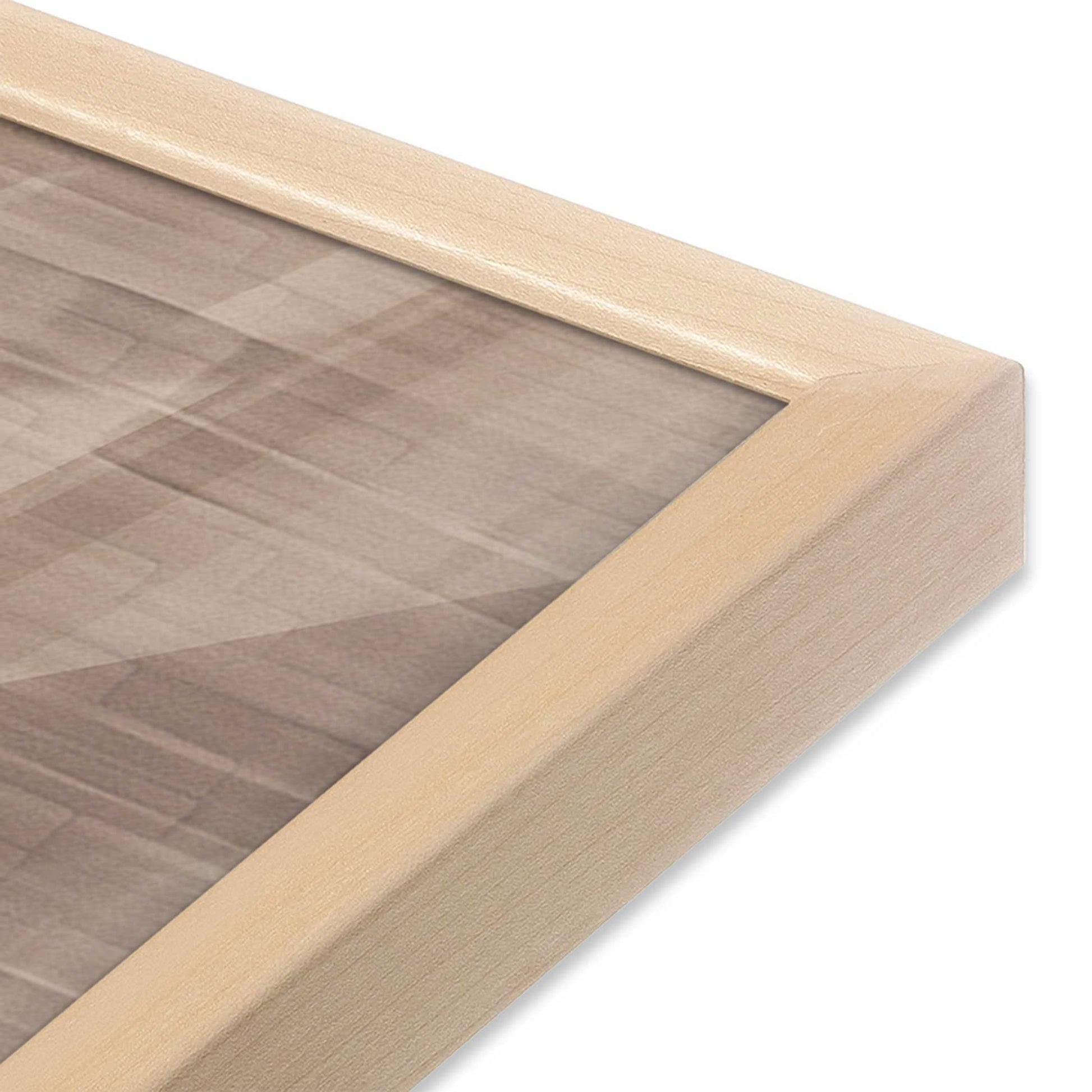 [Color:Raw Maple], Picture of art in a Raw Maple frame at an angle