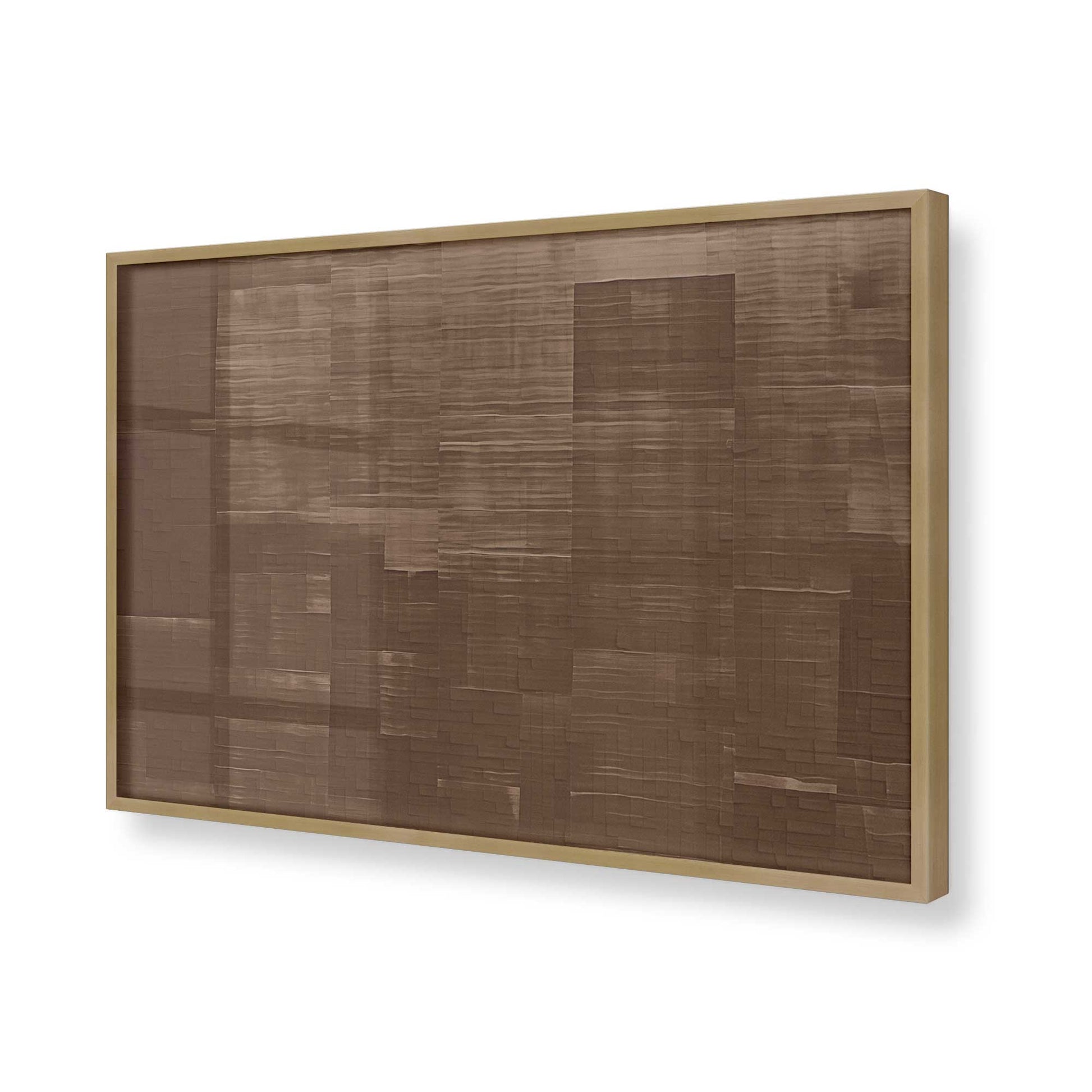 [Color:Brushed Gold], Picture of art in a Brushed Gold frame of the corner