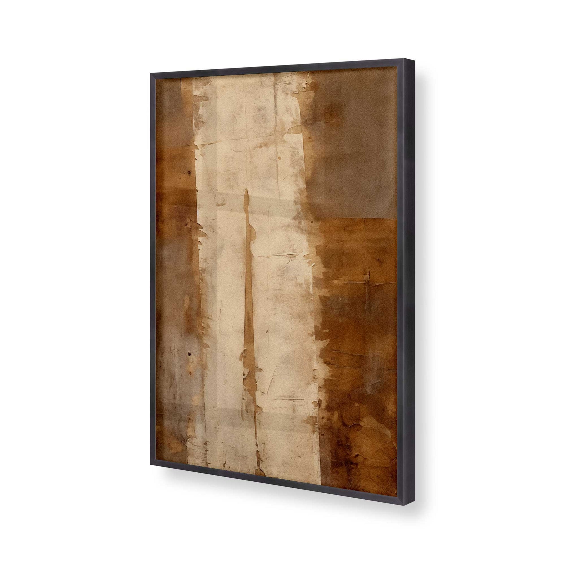 [Color:Weathered Zinc], Picture of art in a Weathered Zinc frame of the corner