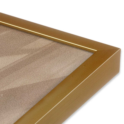 [Color:Polished Gold], Picture of art in a Polished Gold frame at an angle