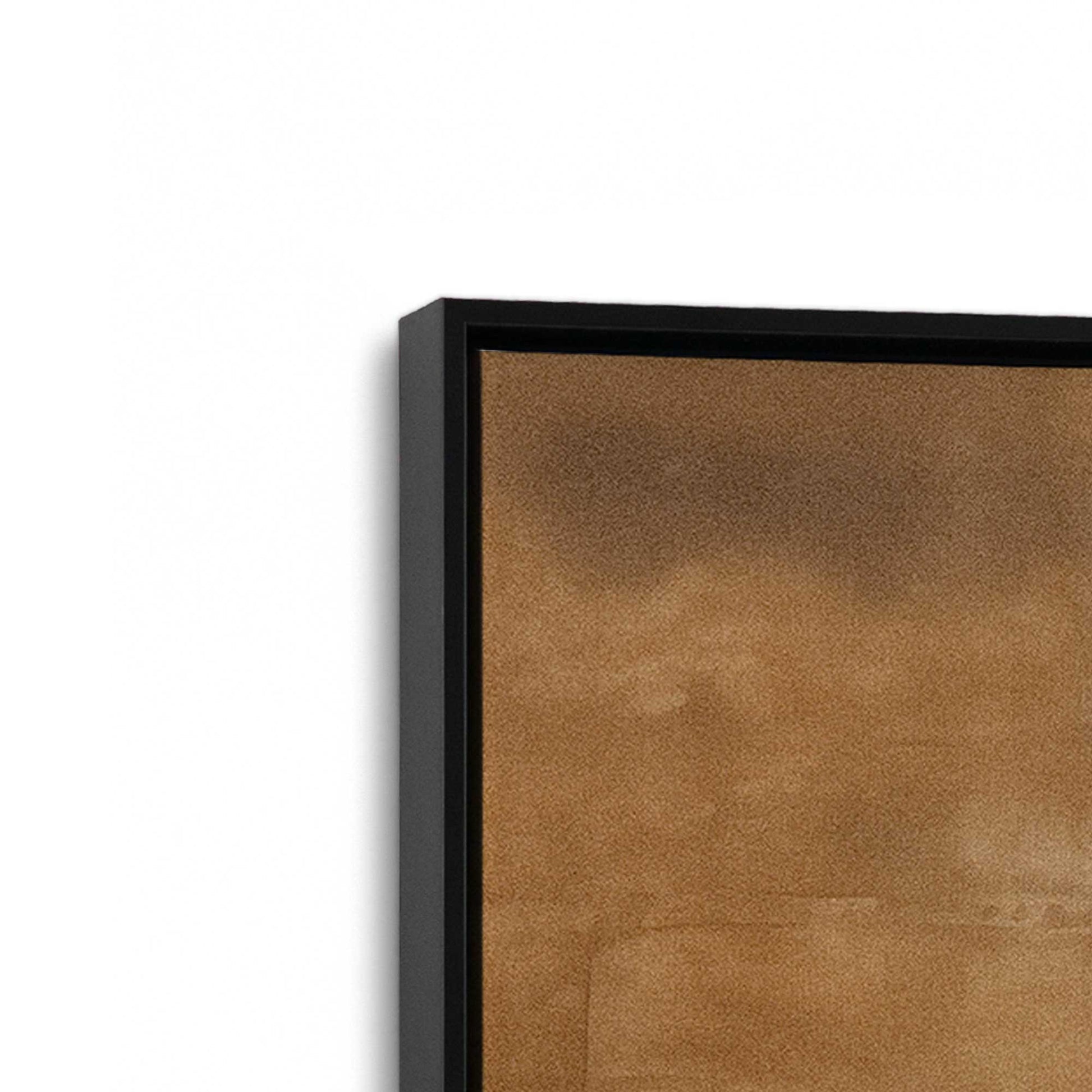 [Color:Satin Black], Picture of art in a Satin Black frame at an angle