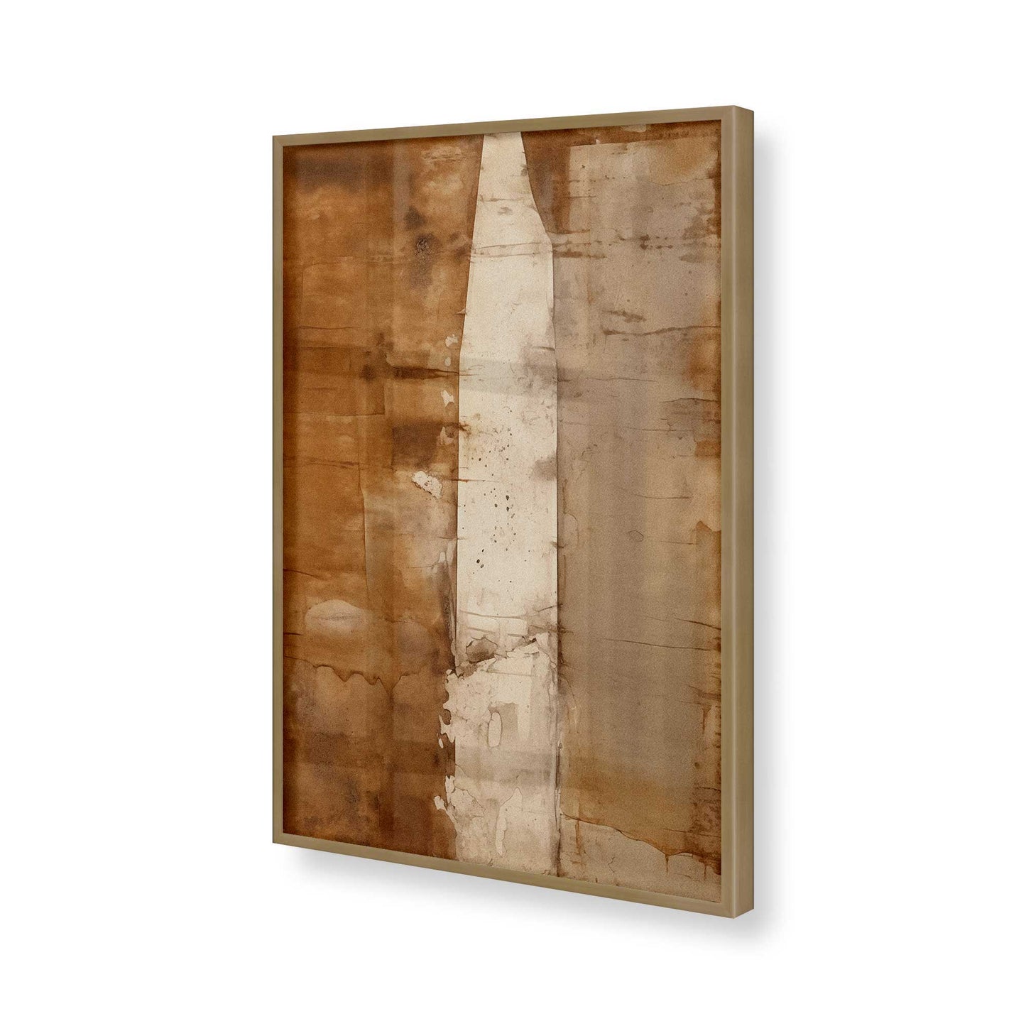 [Color:Brushed Gold], Picture of art in a Brushed Gold frame of the corner