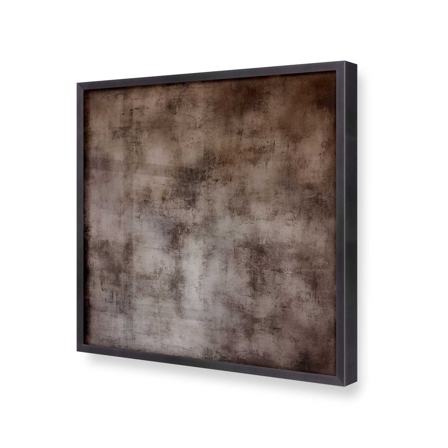 [Color:Weathered Zinc], Picture of art in a Weathered Zinc frame at an angle