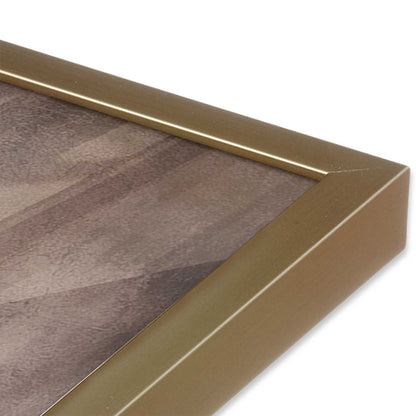 [Color:Brushed Gold], Picture of art in a Brushed Gold frame of the corner