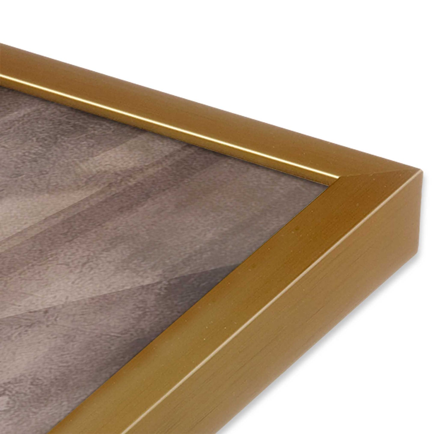 [Color:Polished Gold], Picture of art in a Polished Gold frame of the corner