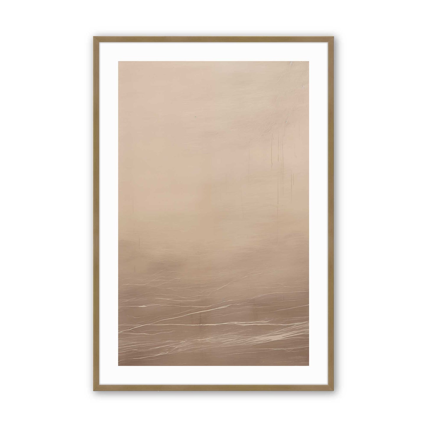 [Color:Brushed Gold], Picture of art in a Brushed Gold frame