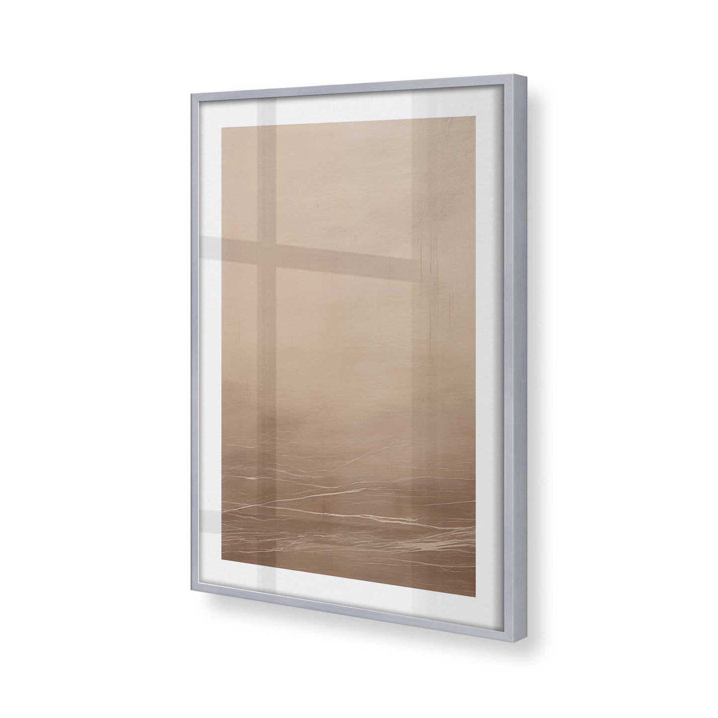 [Color:Polished Chrome], Picture of art in a Polished Chrome frame of the corner