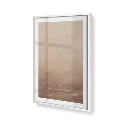 [Color:Opaque White], Picture of art in a Opaque White frame of the corner