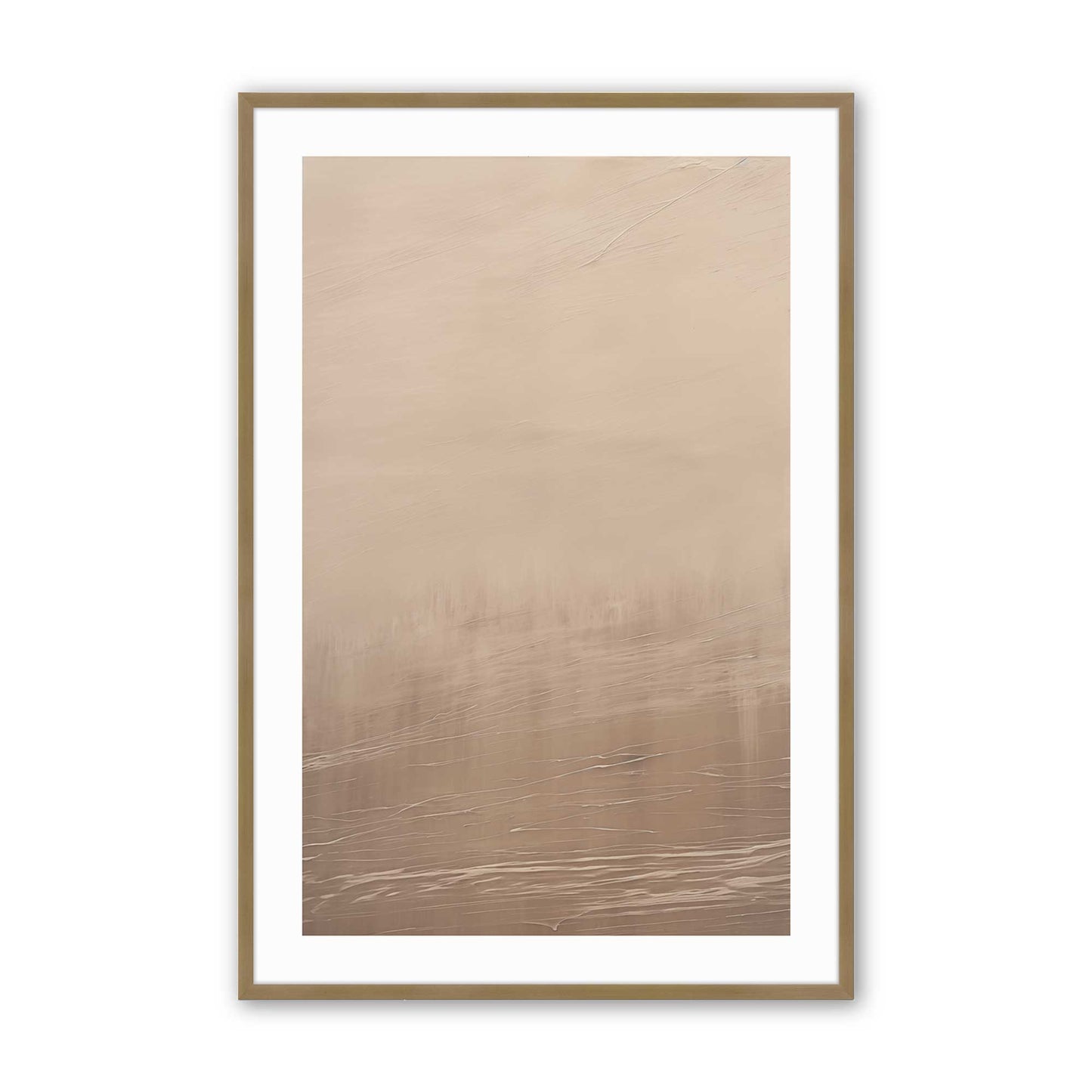 [Color:Brushed Gold], Picture of art in a Brushed Gold frame