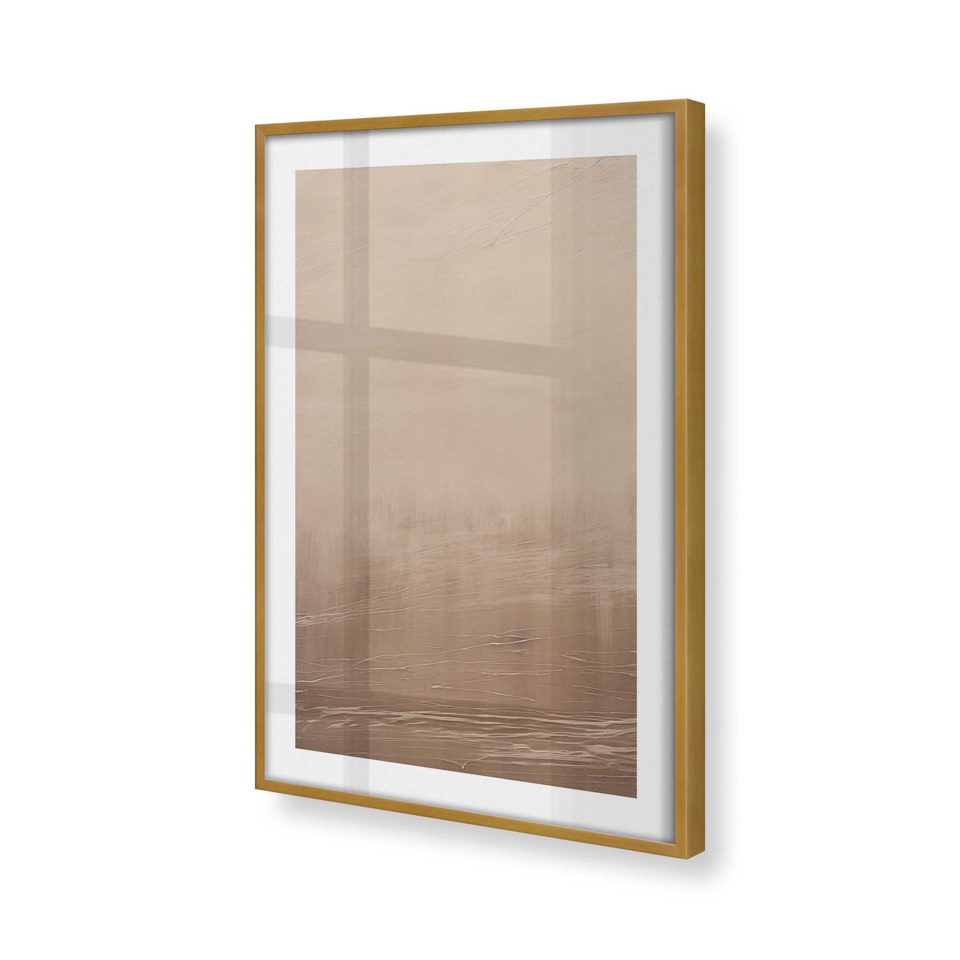 [Color:Polished Gold], Picture of art in a Polished Gold frame of the corner