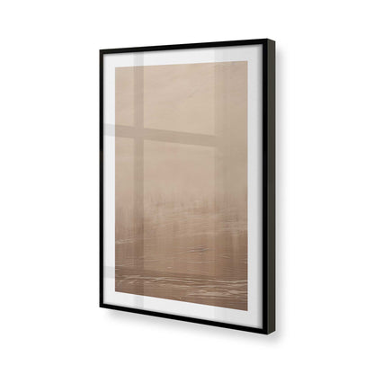 [Color:Satin Black], Picture of art in a Satin Black frame of the corner