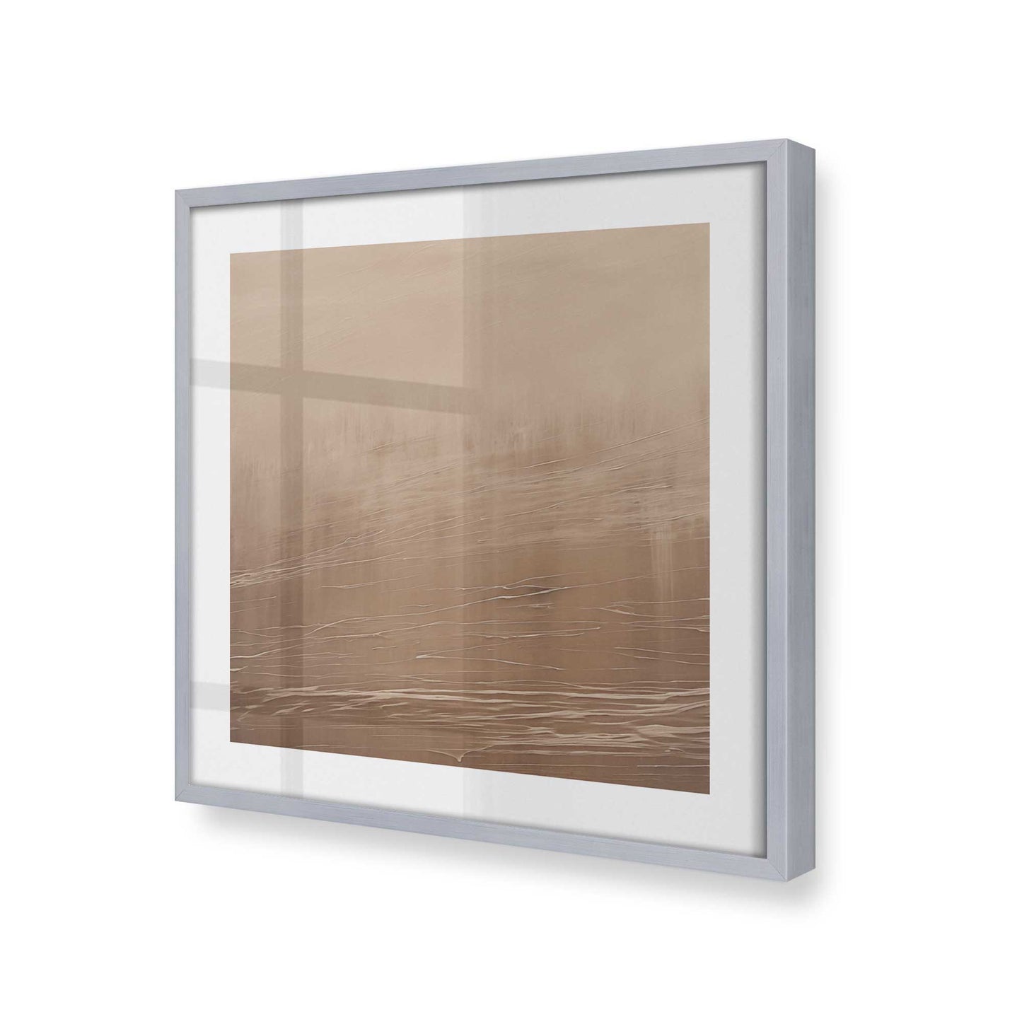 [Color:Polished Chrome], Picture of art in a Polished Chrome frame at an angle