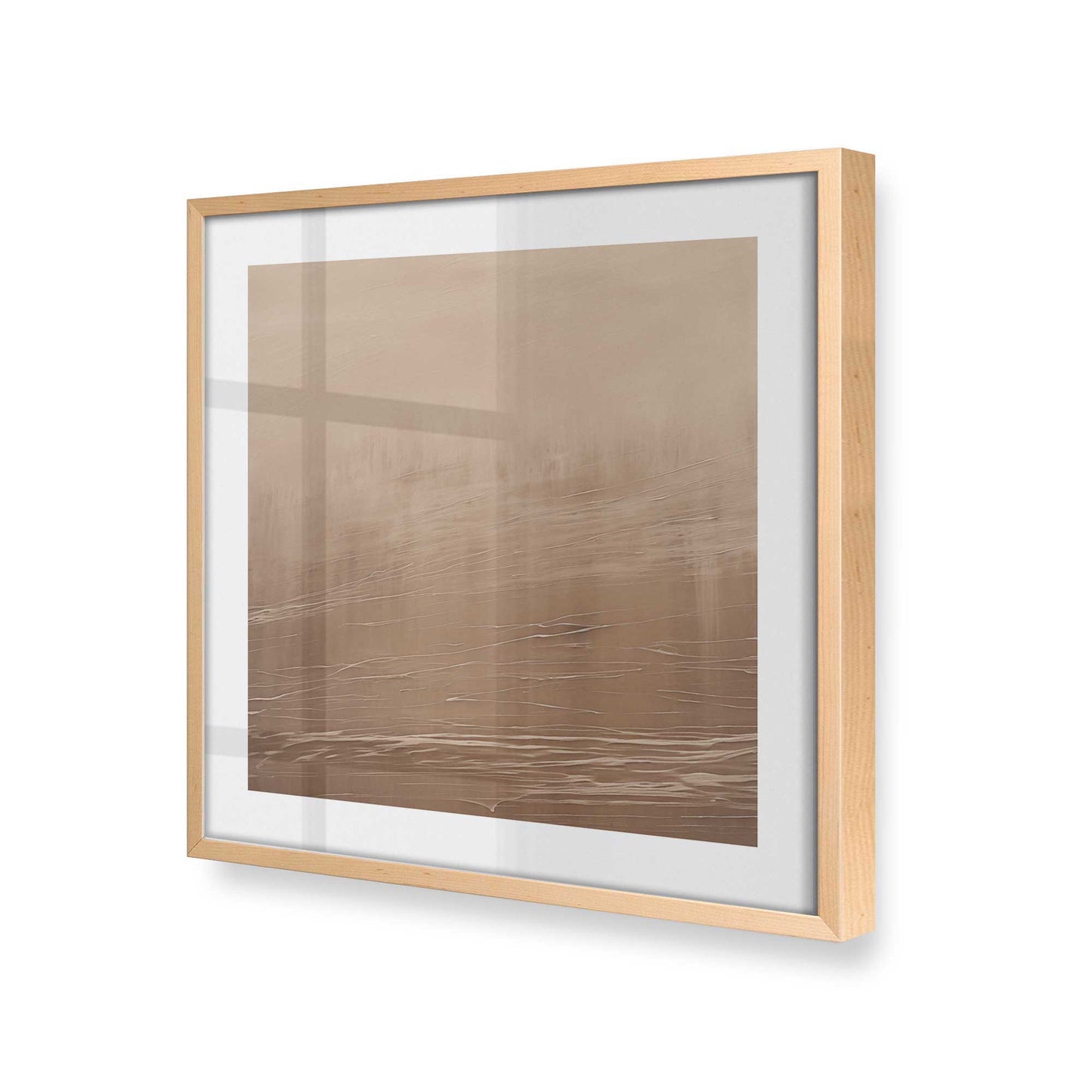 [Color:Raw Maple], Picture of art in a Raw Maple frame at an angle