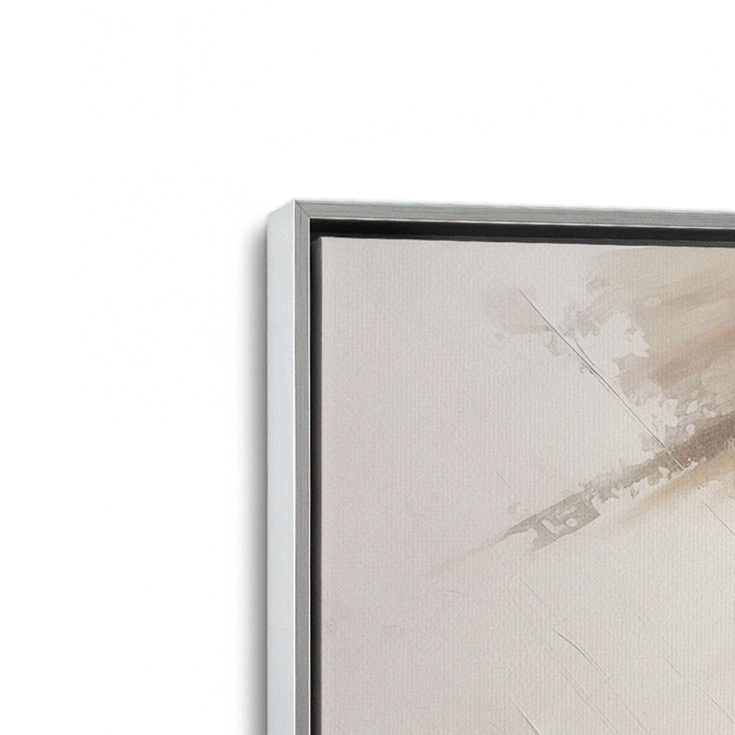 [Color:Polished Chrome], Picture of art in a Polished Chrome frame at an angle