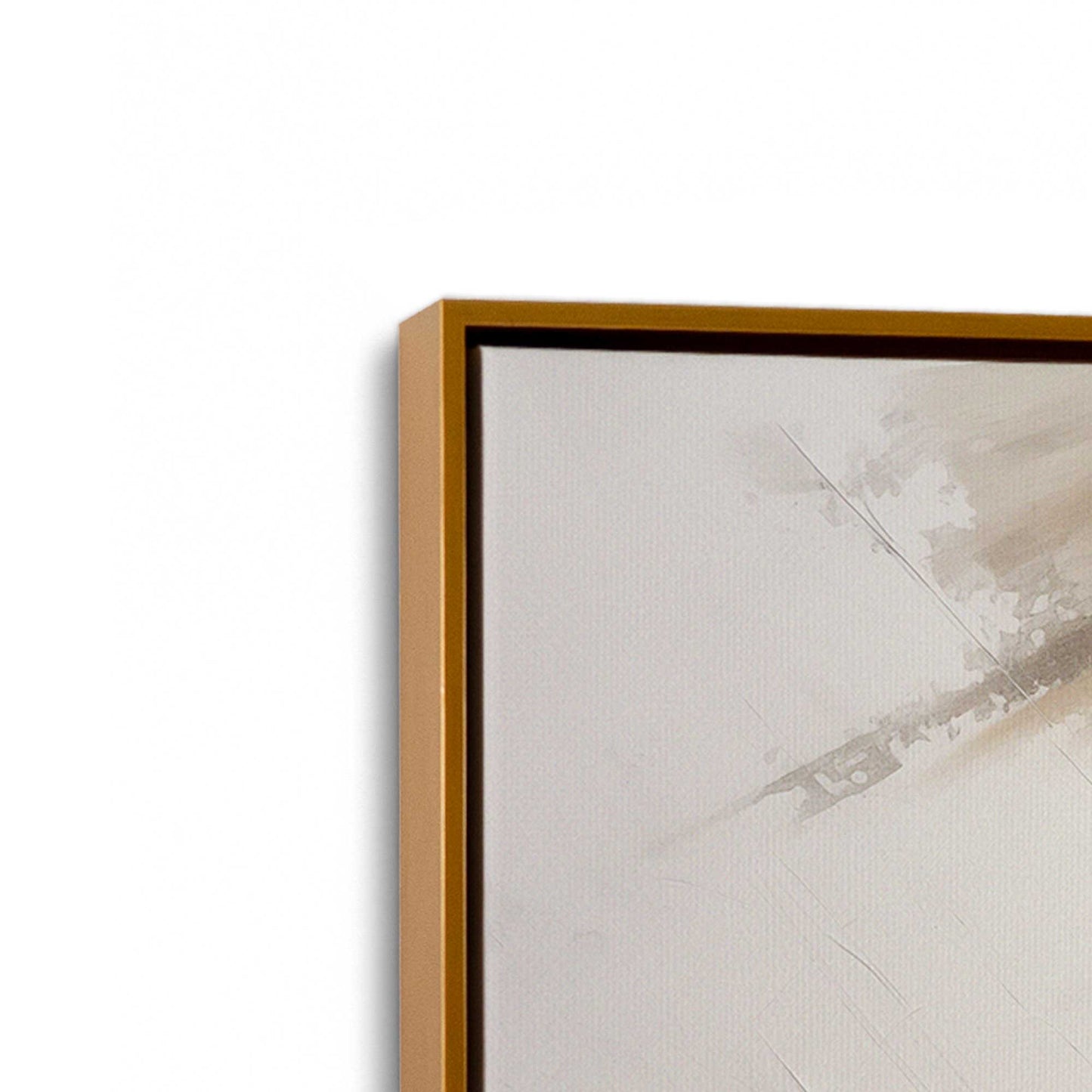 [Color:Polished Gold], Picture of art in a Polished Gold frame at an angle