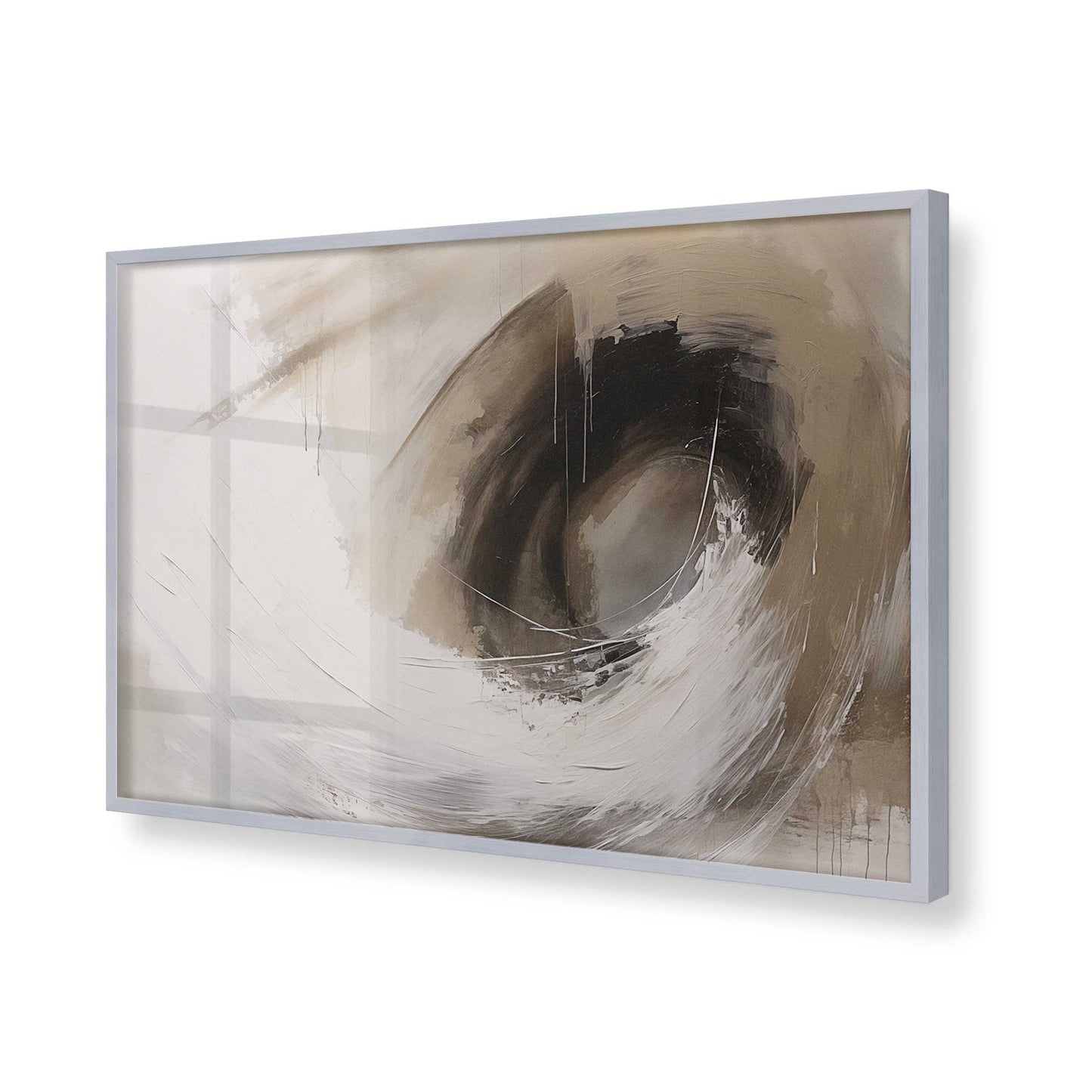 [Color:Polished Chrome], Picture of art in a Polished Chrome frame of the corner