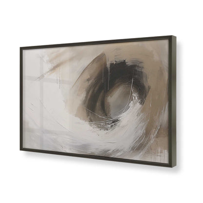 [Color:Satin Black], Picture of art in a Satin Black frame of the corner