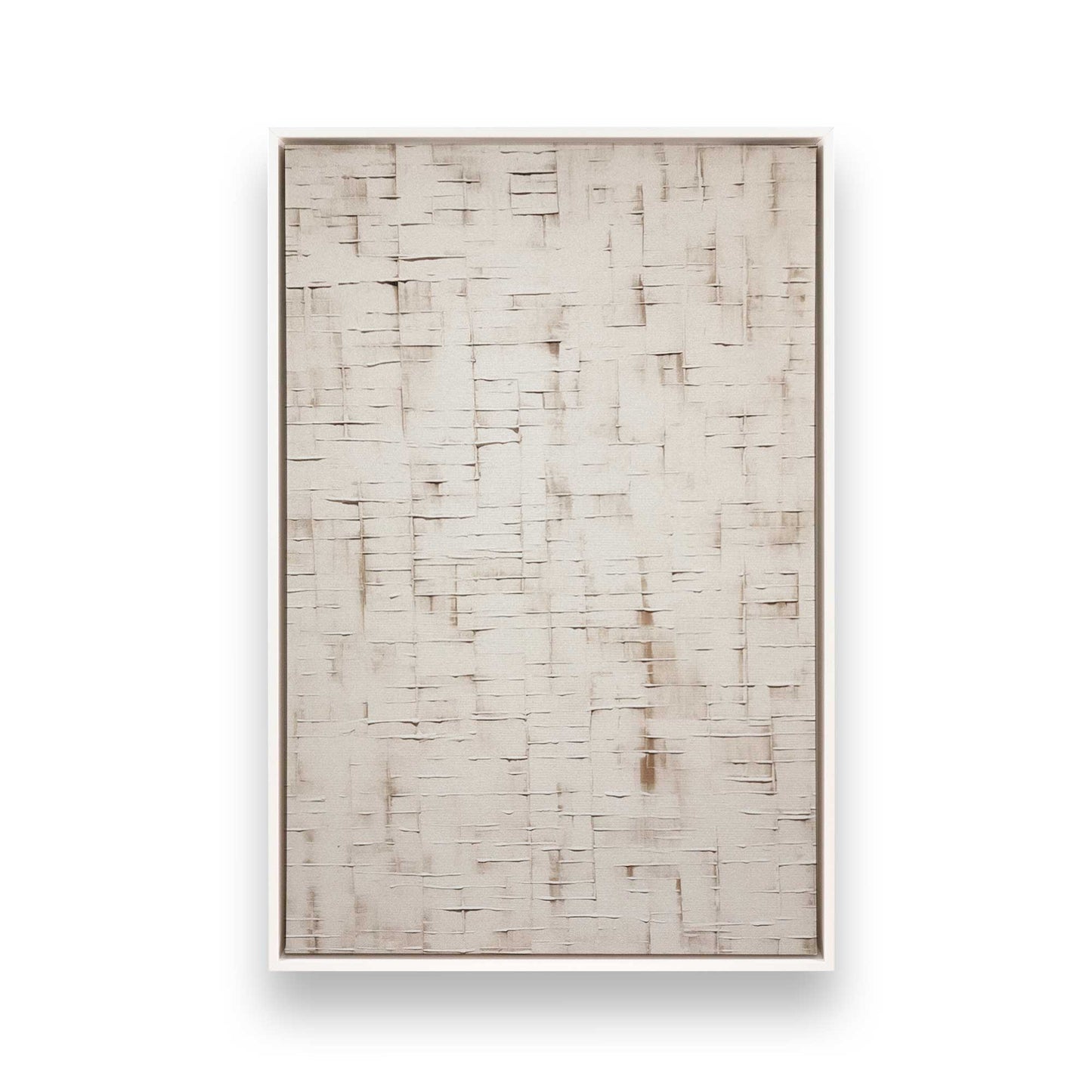 [Color:Opaque White], Picture of art in a White frame