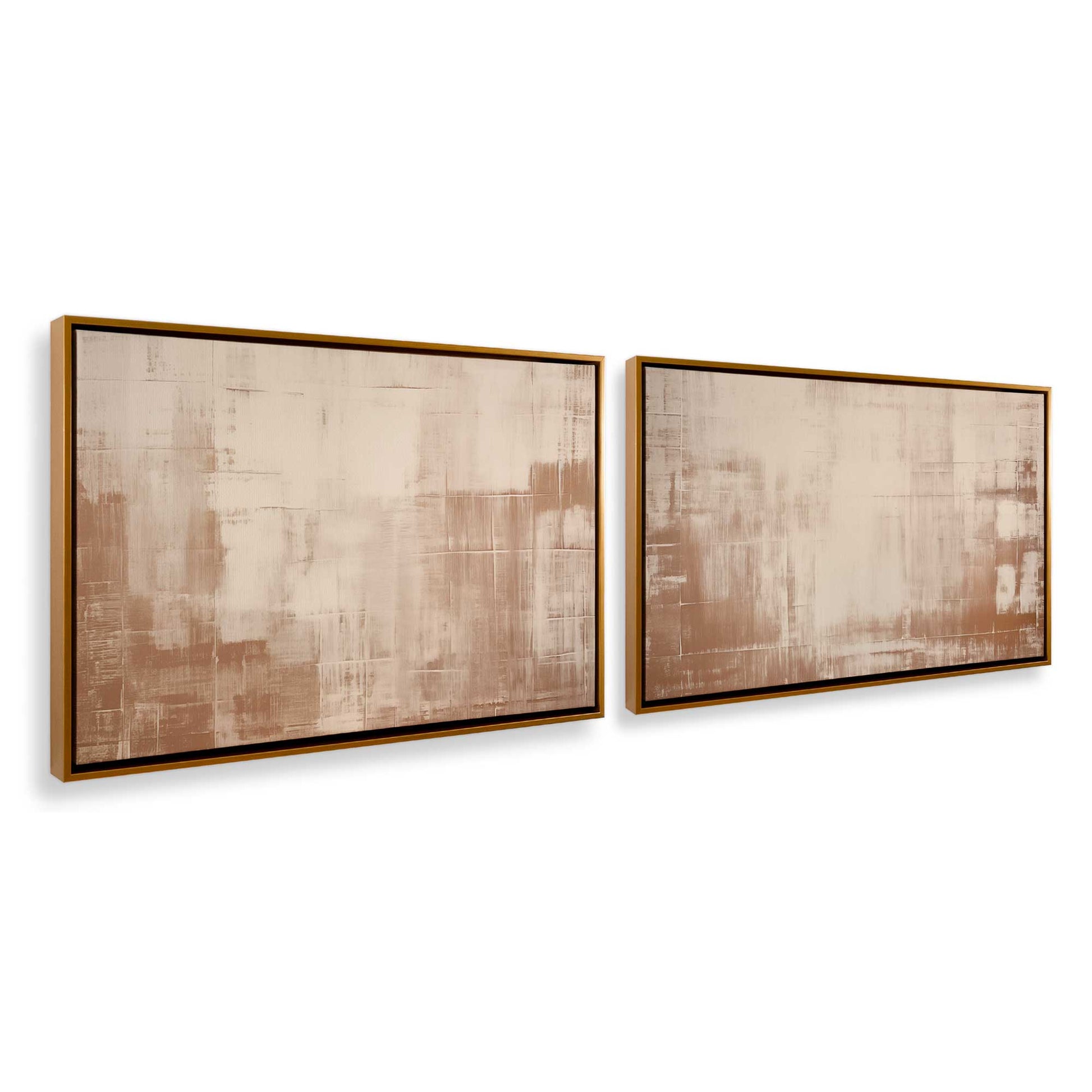 [Color:Polished Gold], Picture of art in a Polished Gold frame at an angle