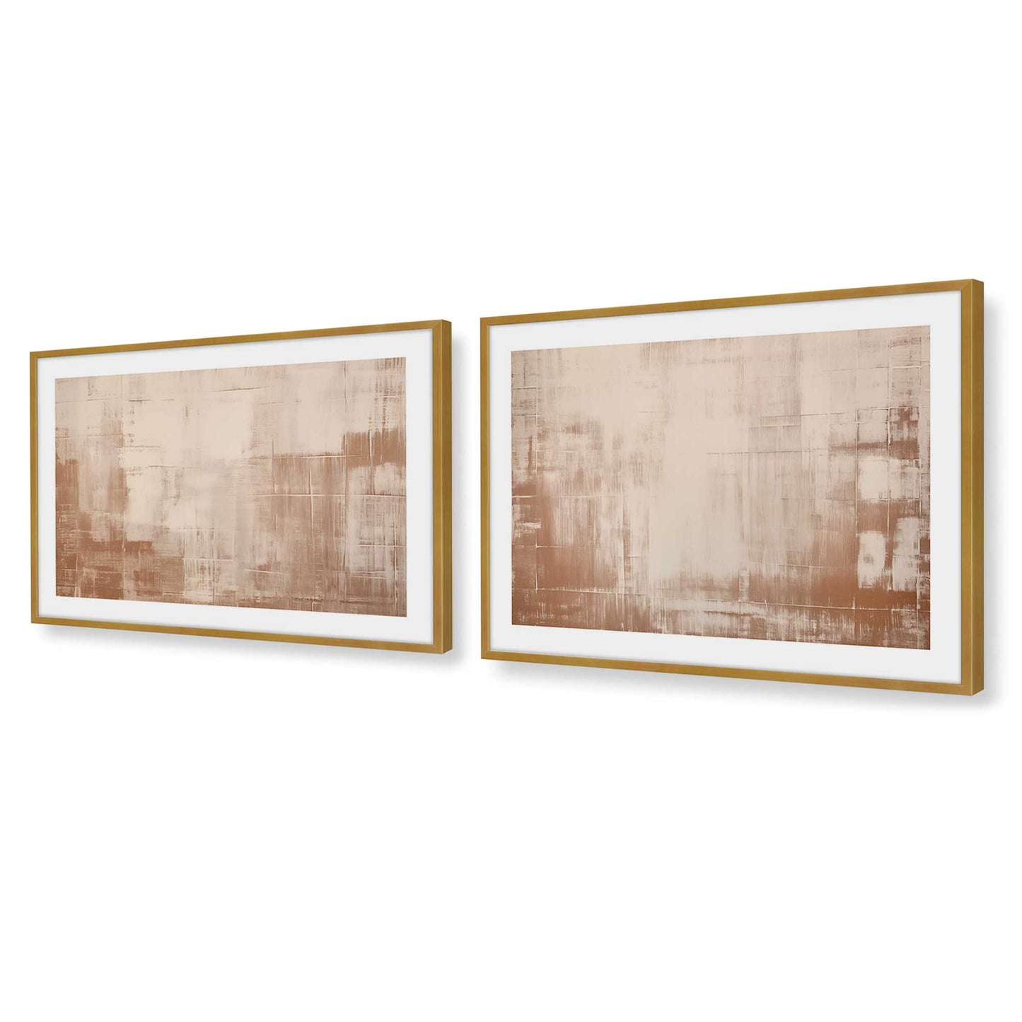 [Color:Polished Gold], Picture of art in a Polished Gold frame at an angle