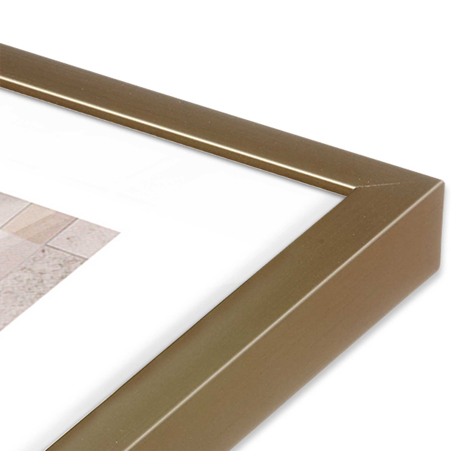 [Color:Brushed Gold], Picture of art in a Brushed Gold frame