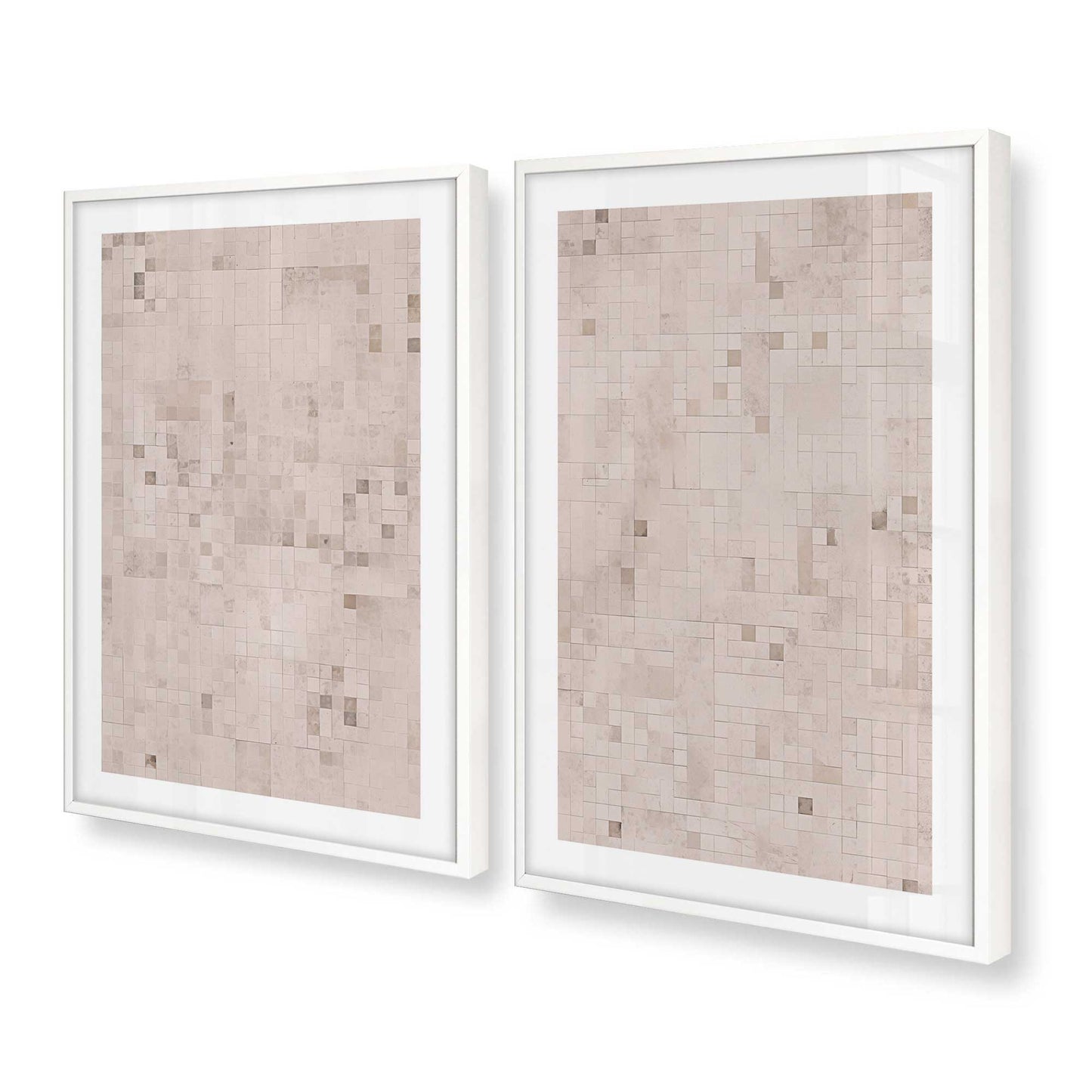 [Color:Opaque White], Picture of art in a Opaque White frame at an angle