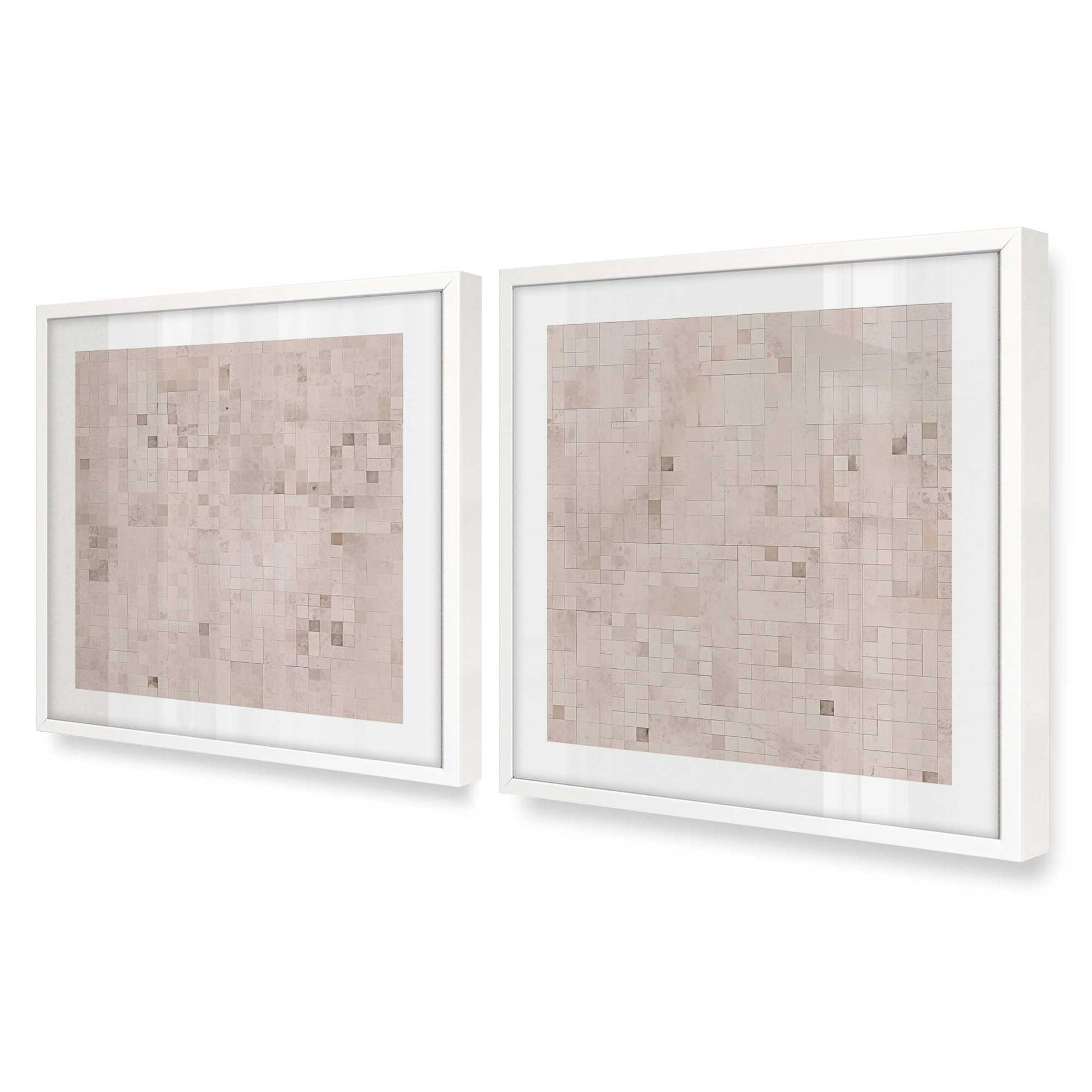 [Color:Opaque White], Picture of art in a Opaque White frame at an angle