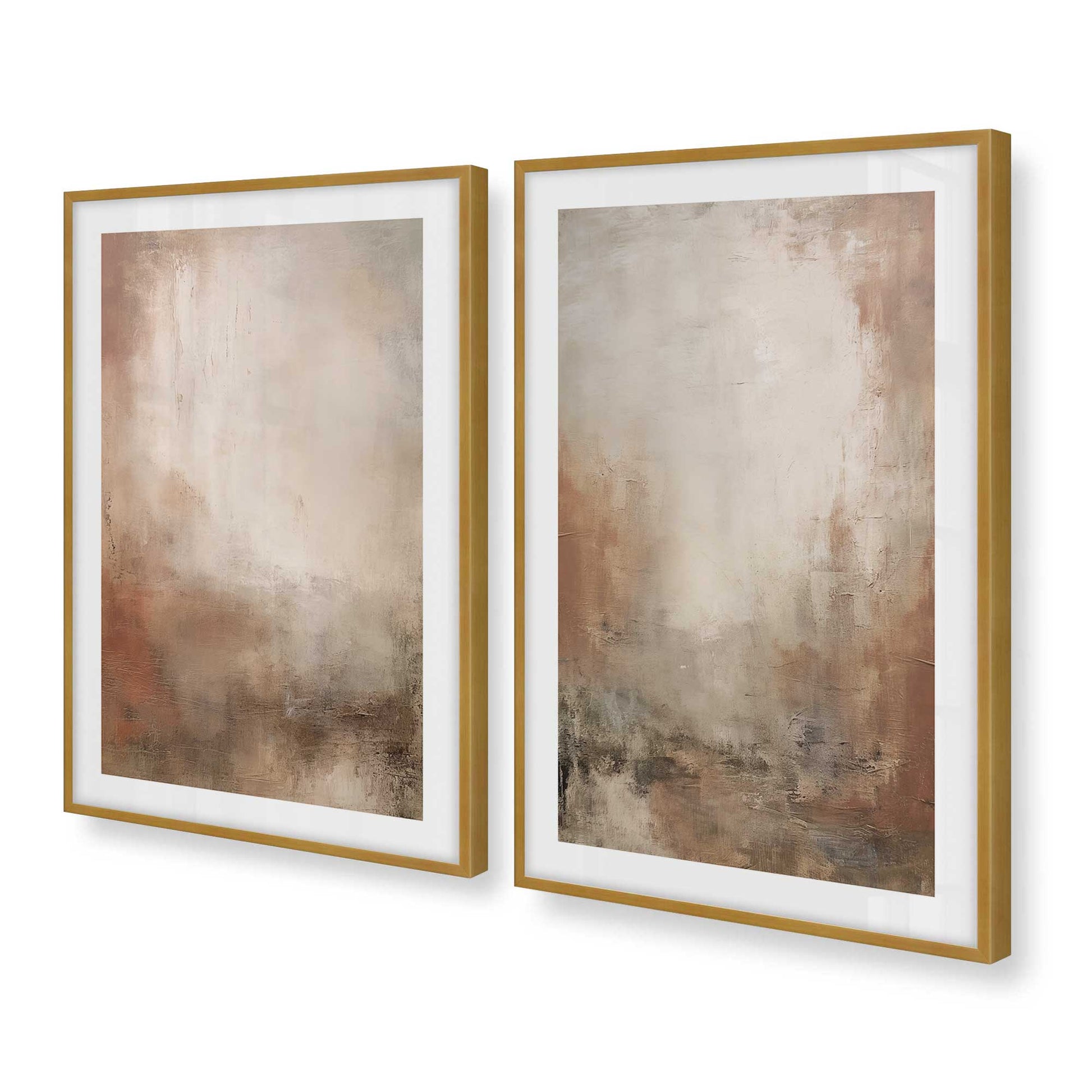 [Color:Polished Gold], Picture of art in a Polished Gold frame at an angle