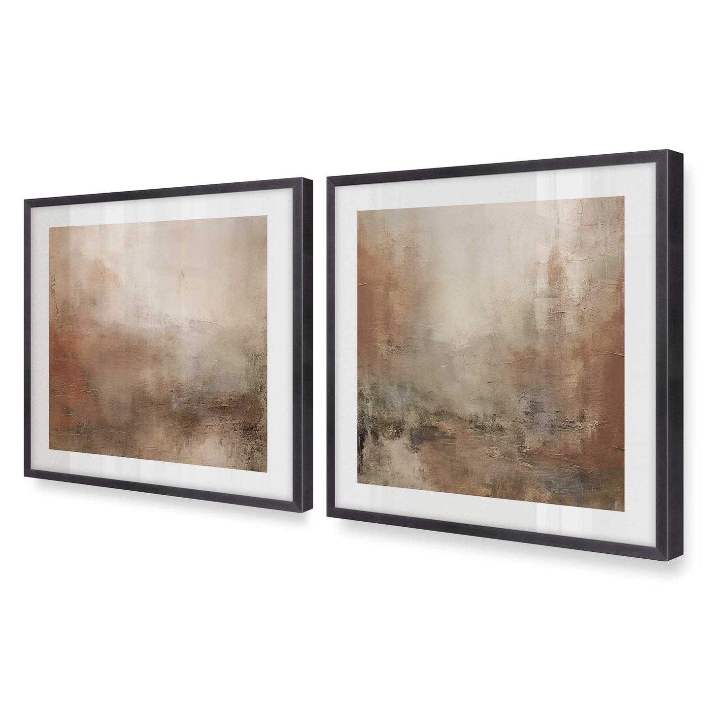 [Color:Weathered Zinc], Picture of art in a Weathered Zinc frame at an angle