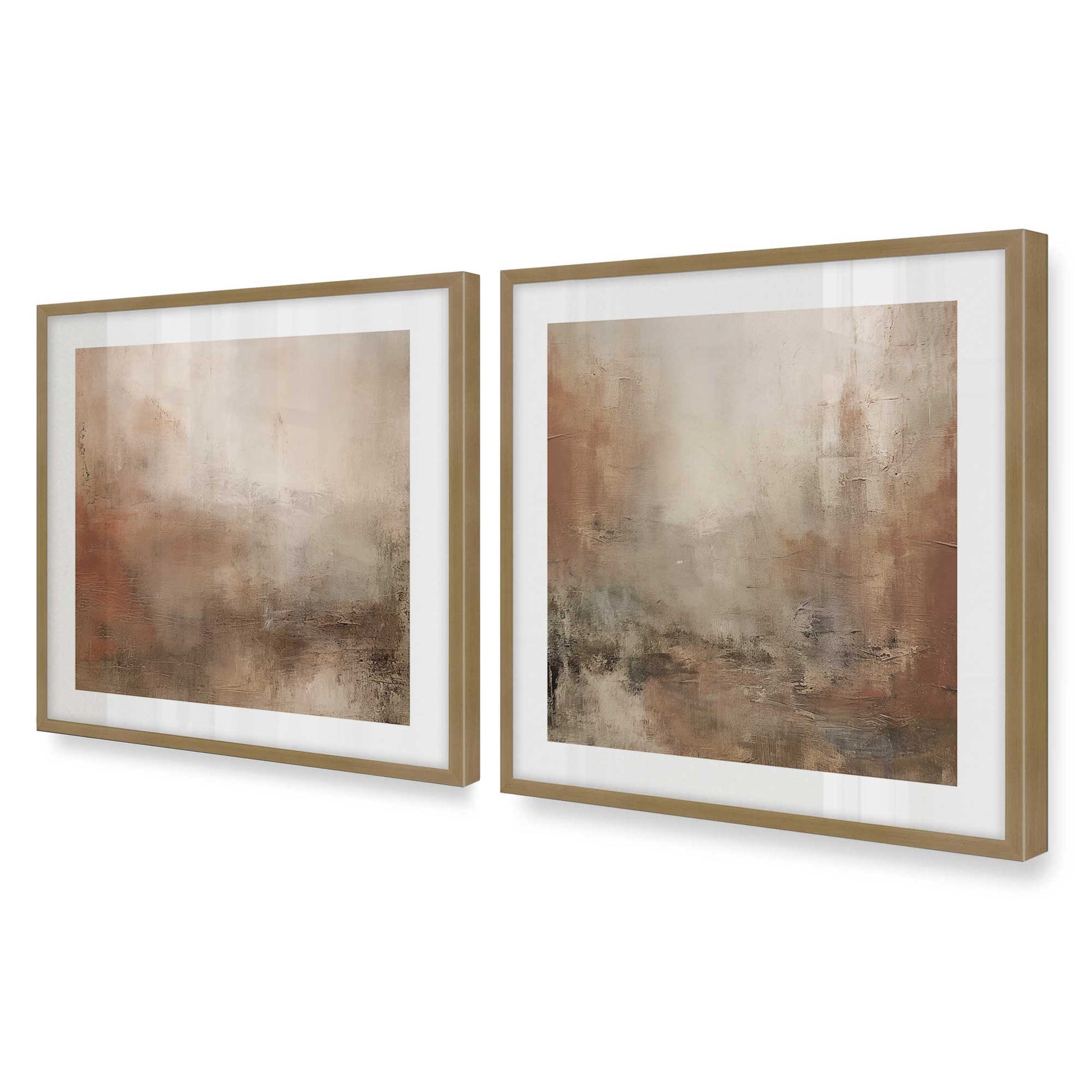 [Color:Brushed Gold], Picture of art in a Brushed Gold frame of the corner