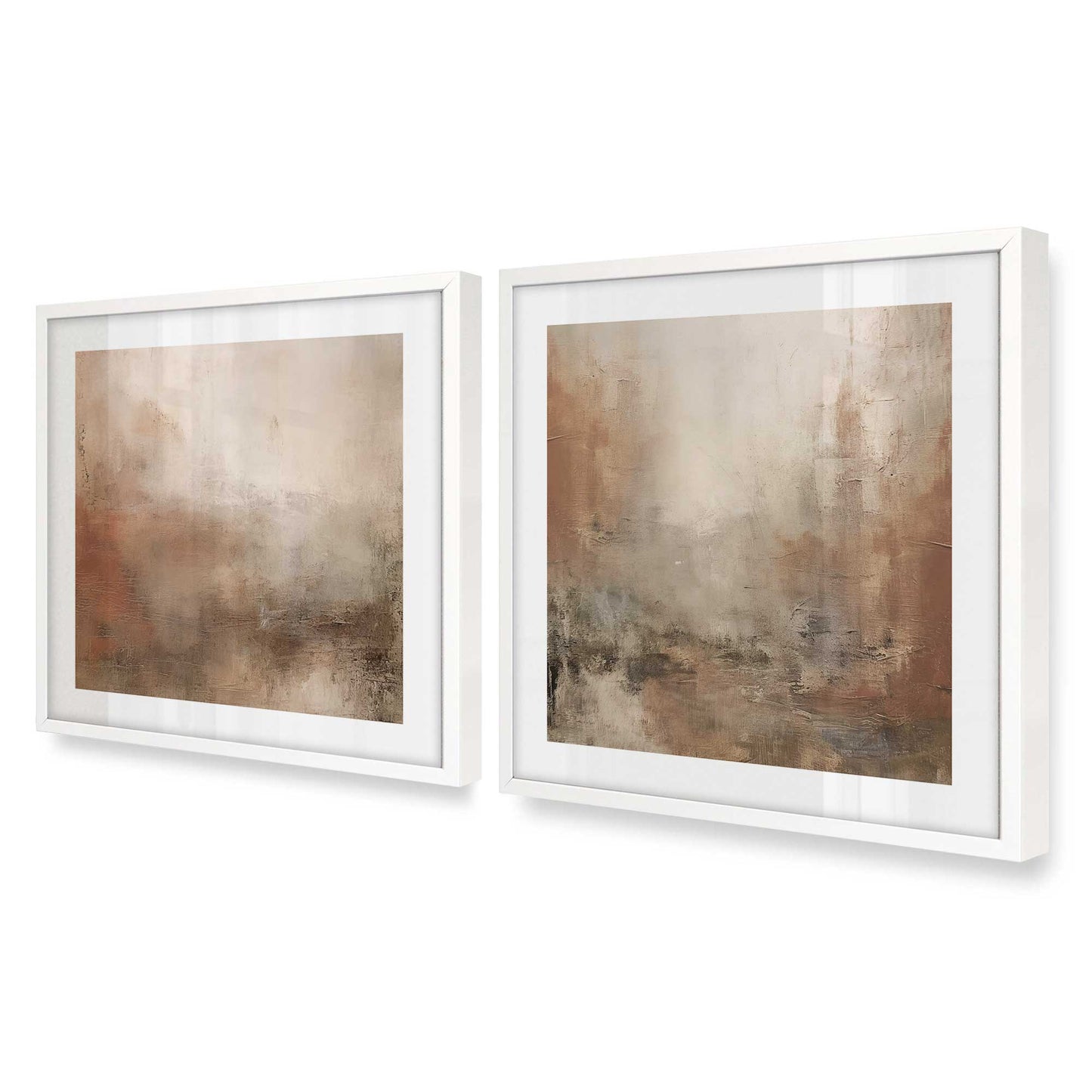 [Color:Opaque White], Picture of art in a Opaque White frame at an angle