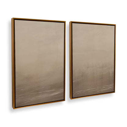 [Color:Polished Gold], Picture of art in a Polished Gold frame at an angle