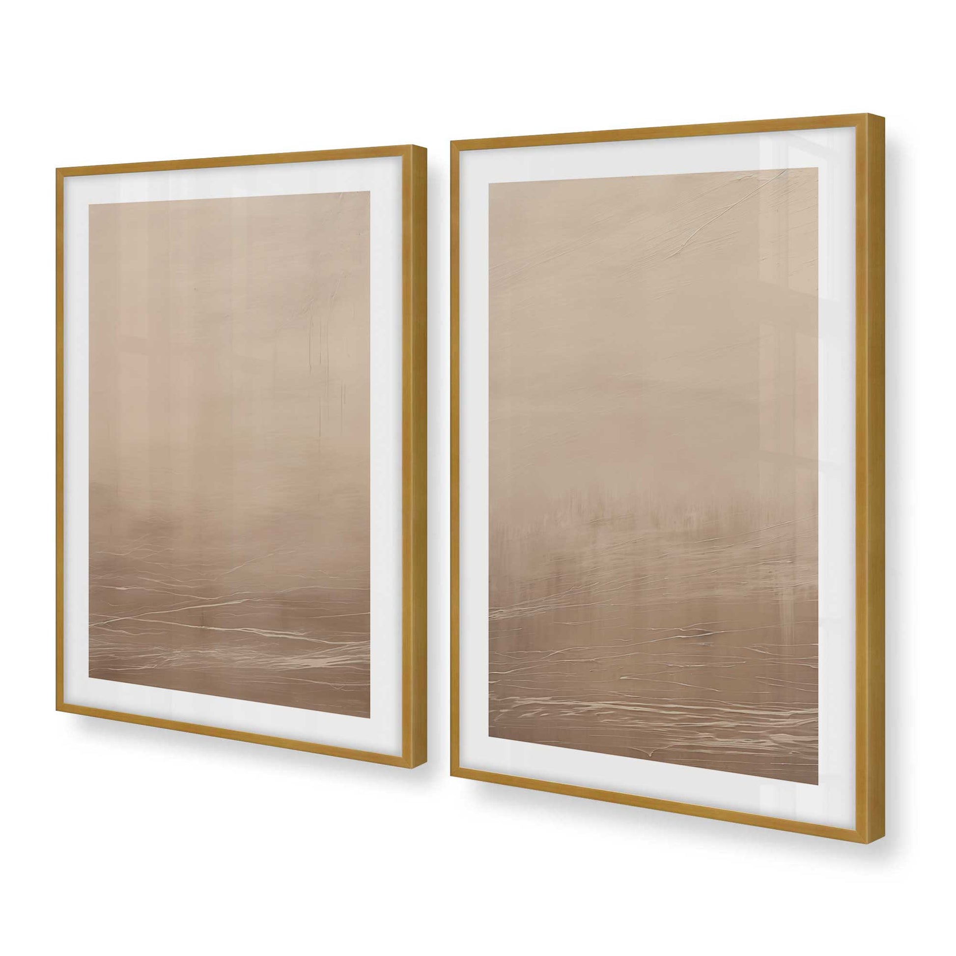 [Color:Polished Gold], Picture of art in a Polished Gold frame at an angle