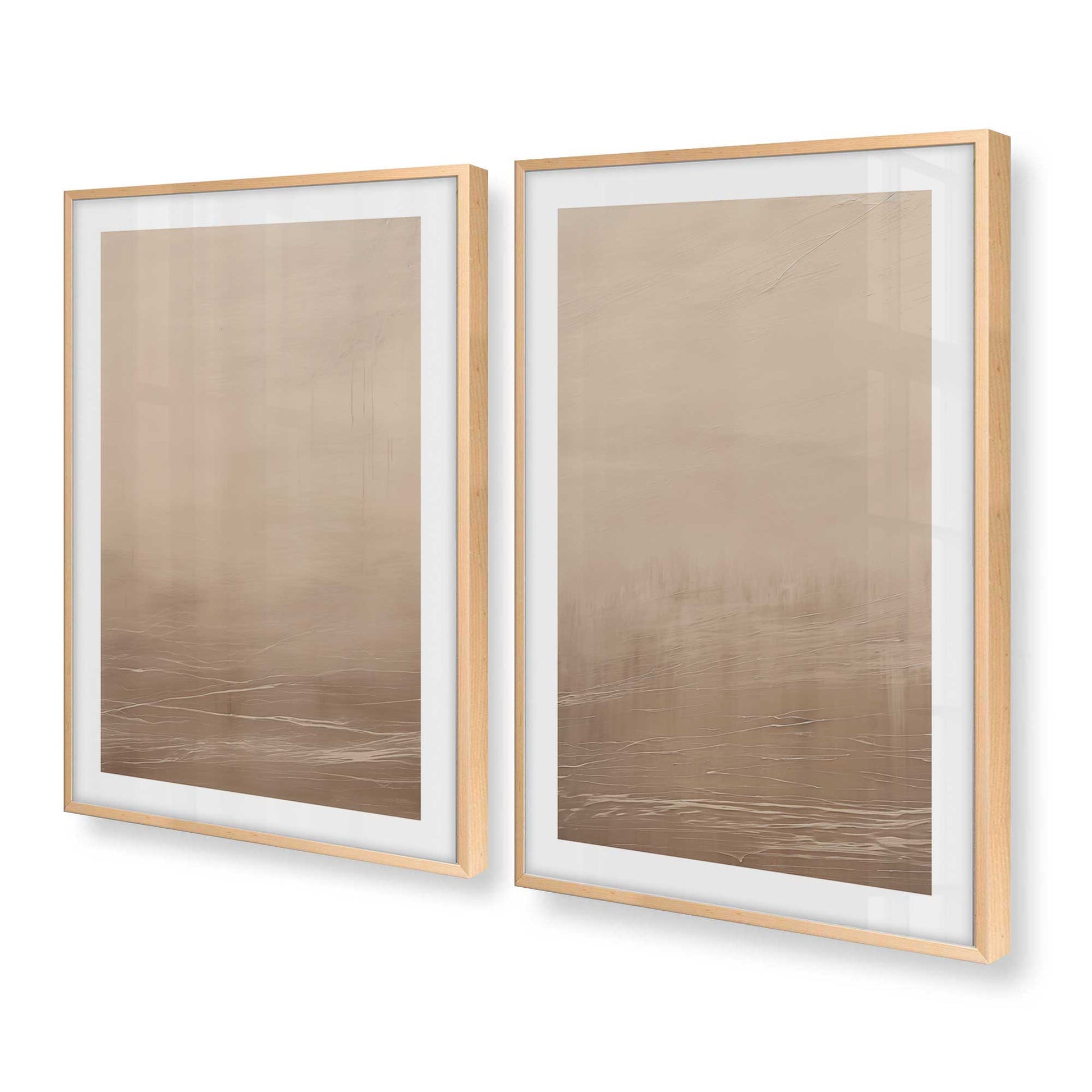 [Color:Raw Maple], Picture of art in a Raw Maple frame at an angle