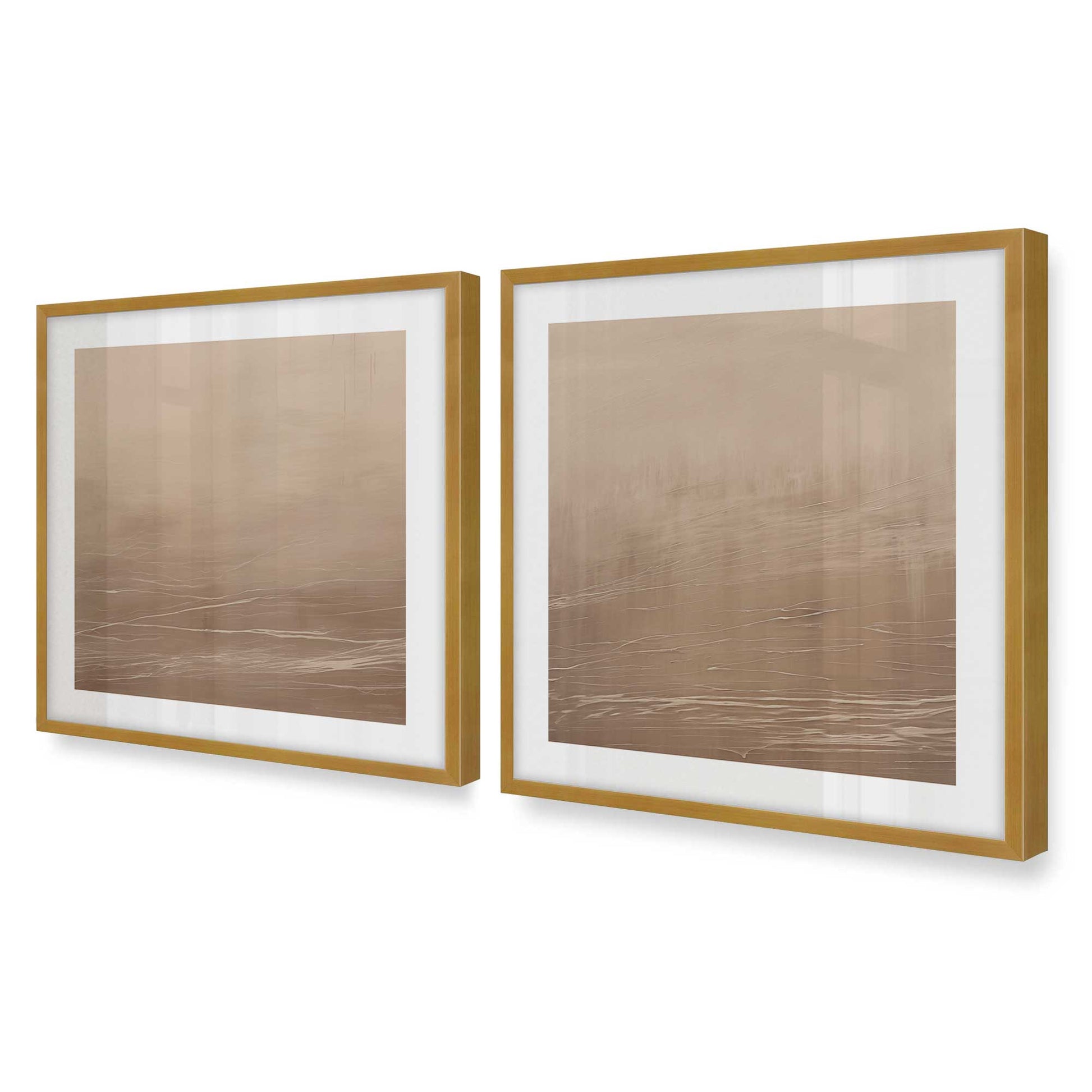 [Color:Polished Gold], Picture of art in a Polished Gold frame at an angle