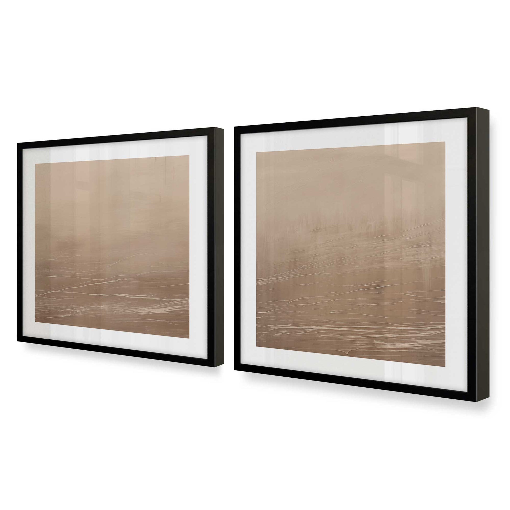 [Color:Satin Black], Picture of art in a Satin Black frame at an angle