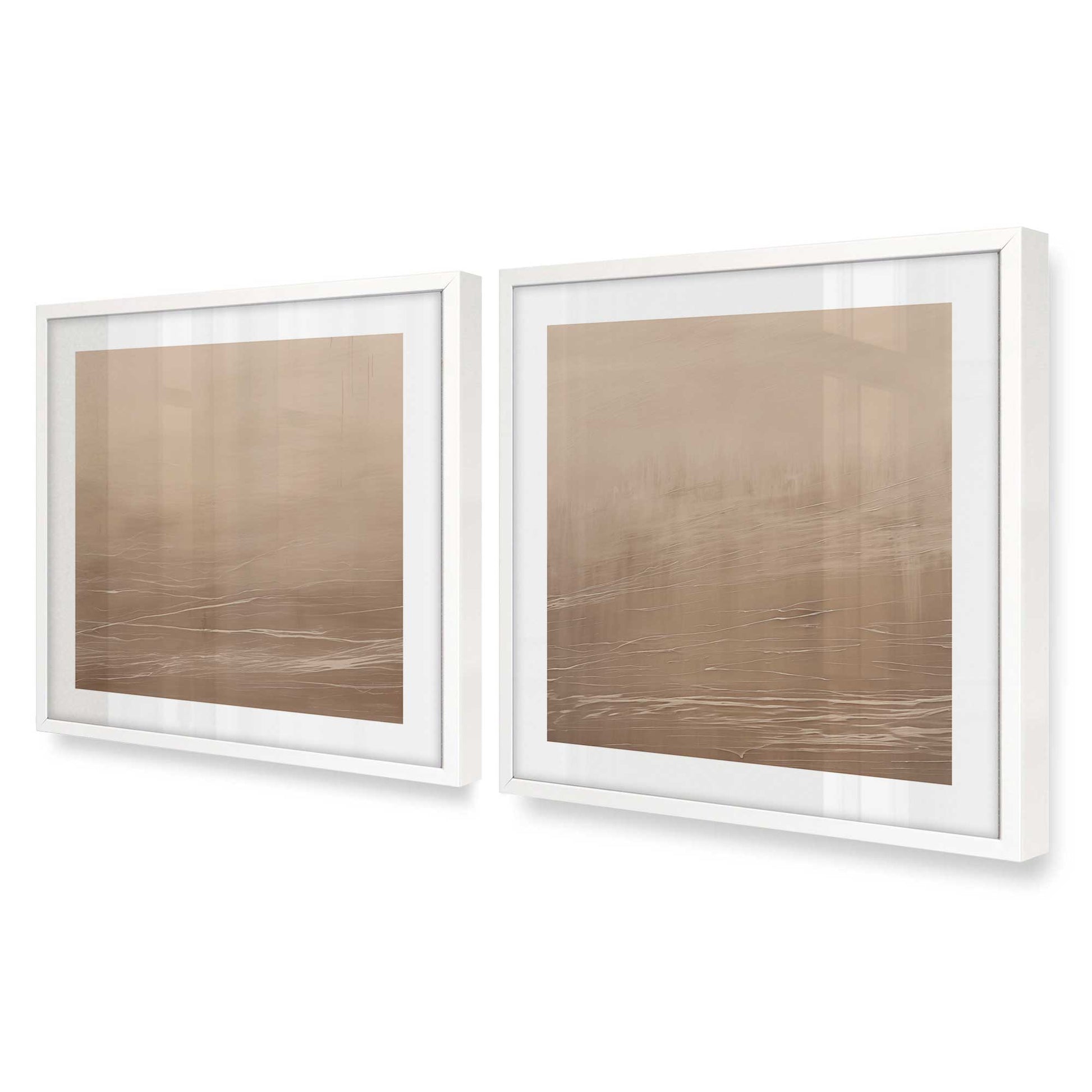 [Color:Opaque White], Picture of art in a Opaque White frame at an angle