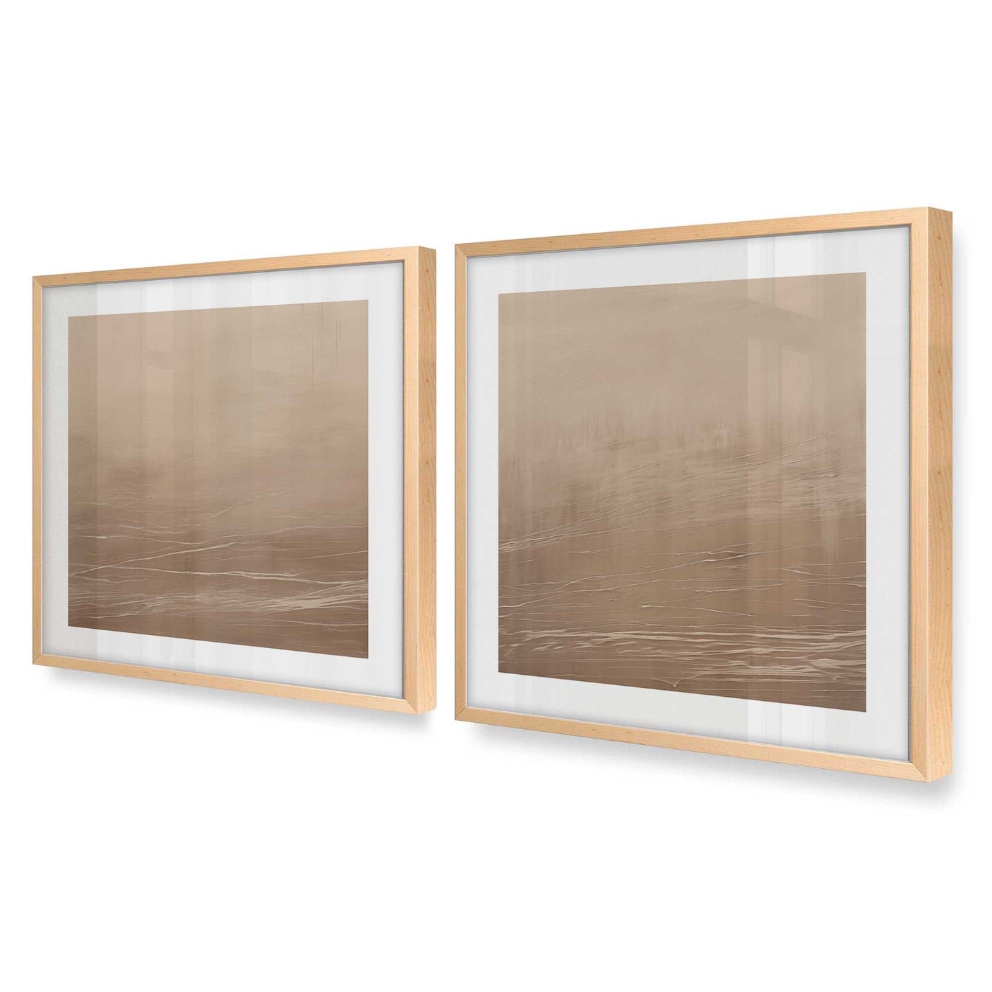 [Color:Raw Maple], Picture of art in a Raw Maple frame at an angle