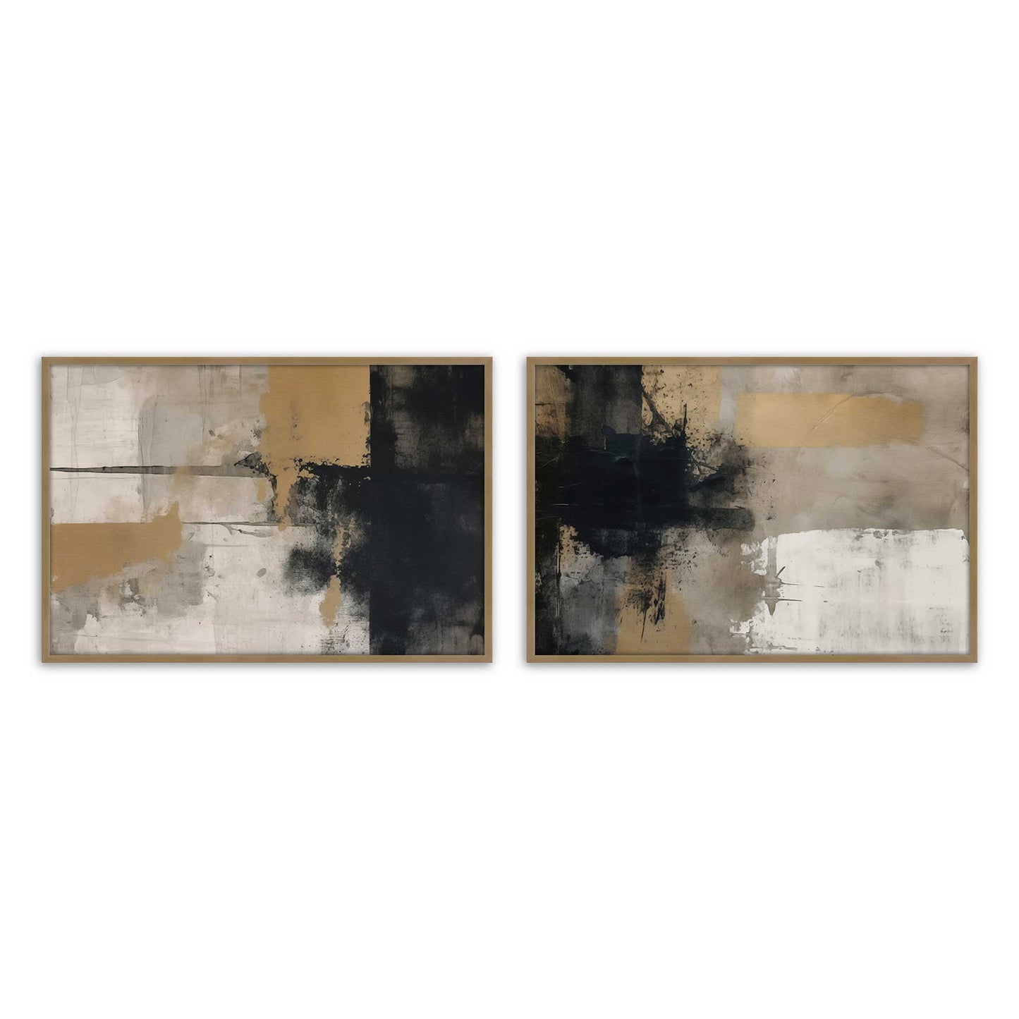 [Color:Brushed Gold], Picture of art in a Brushed Gold frame