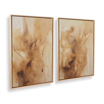 [Color:Polished Gold], Picture of art in a Polished Gold frame at an angle