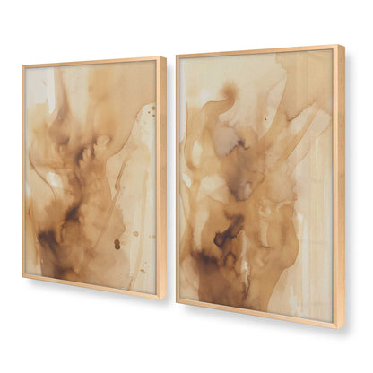 [Color:Raw Maple], Picture of art in a Raw Maple frame at an angle